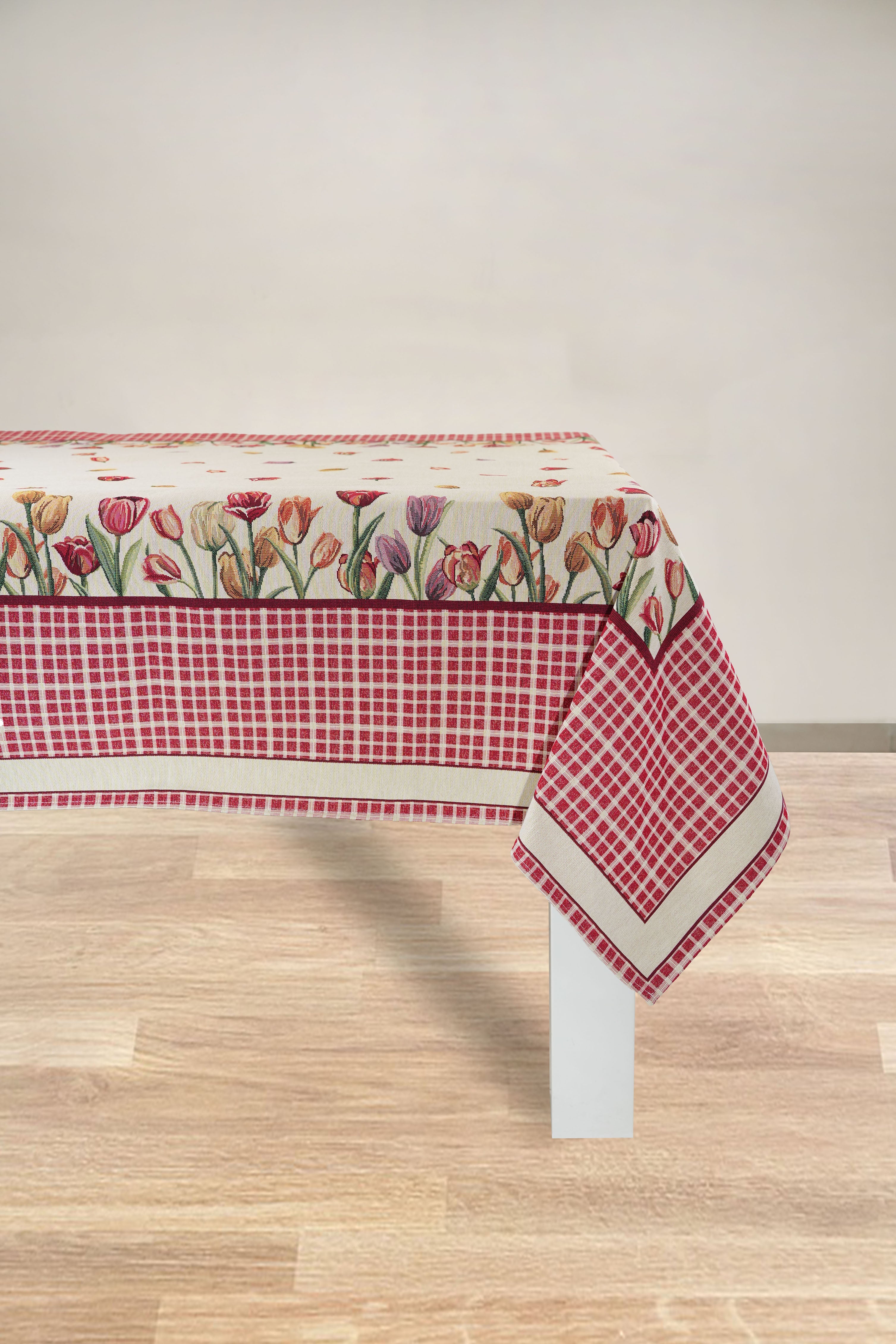 COPRITAVOLO GOBELIN RETTANGOLARE TULIPANO