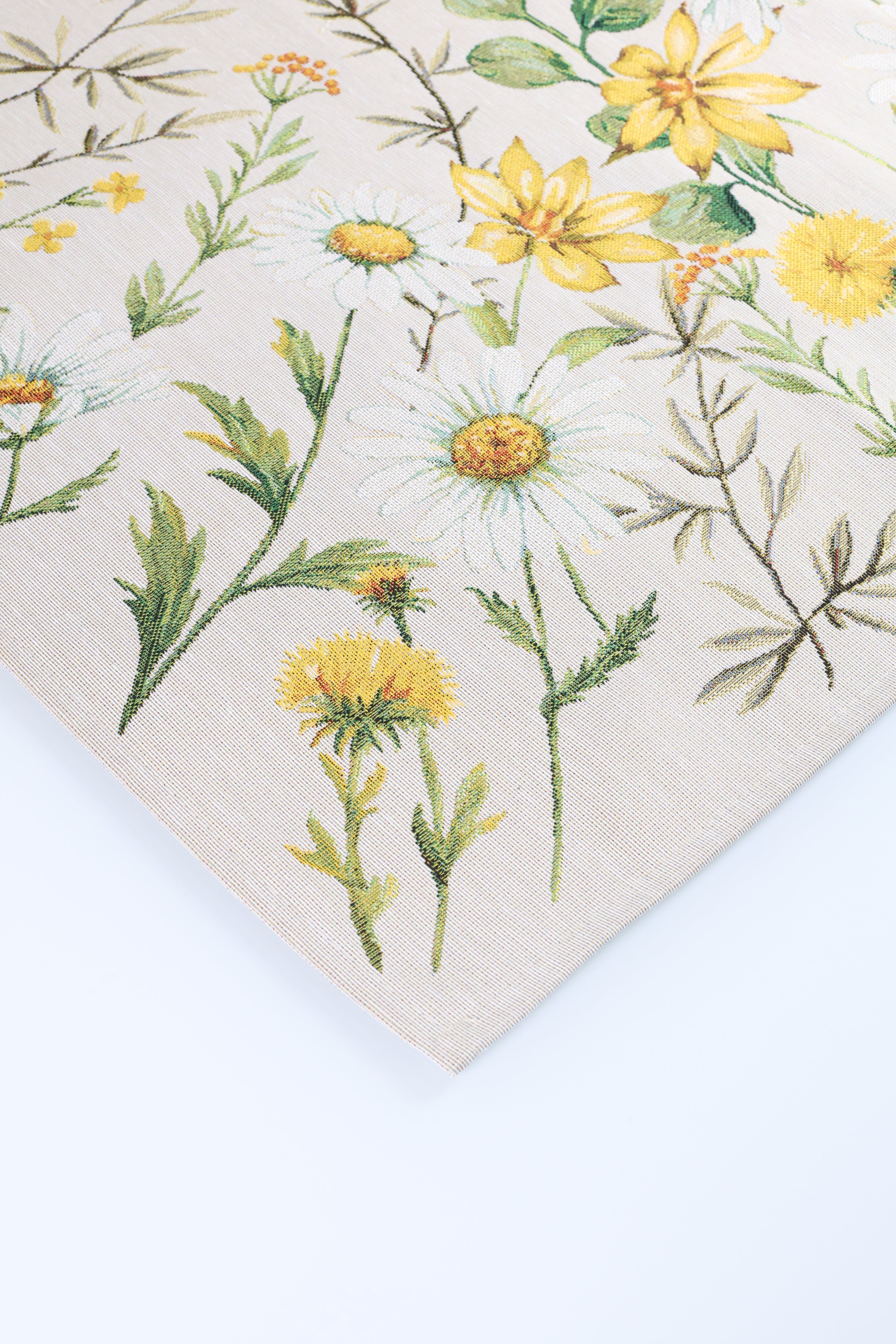 COPRITAVOLO GOBELIN RETTANGOLARE FLOREALE 1