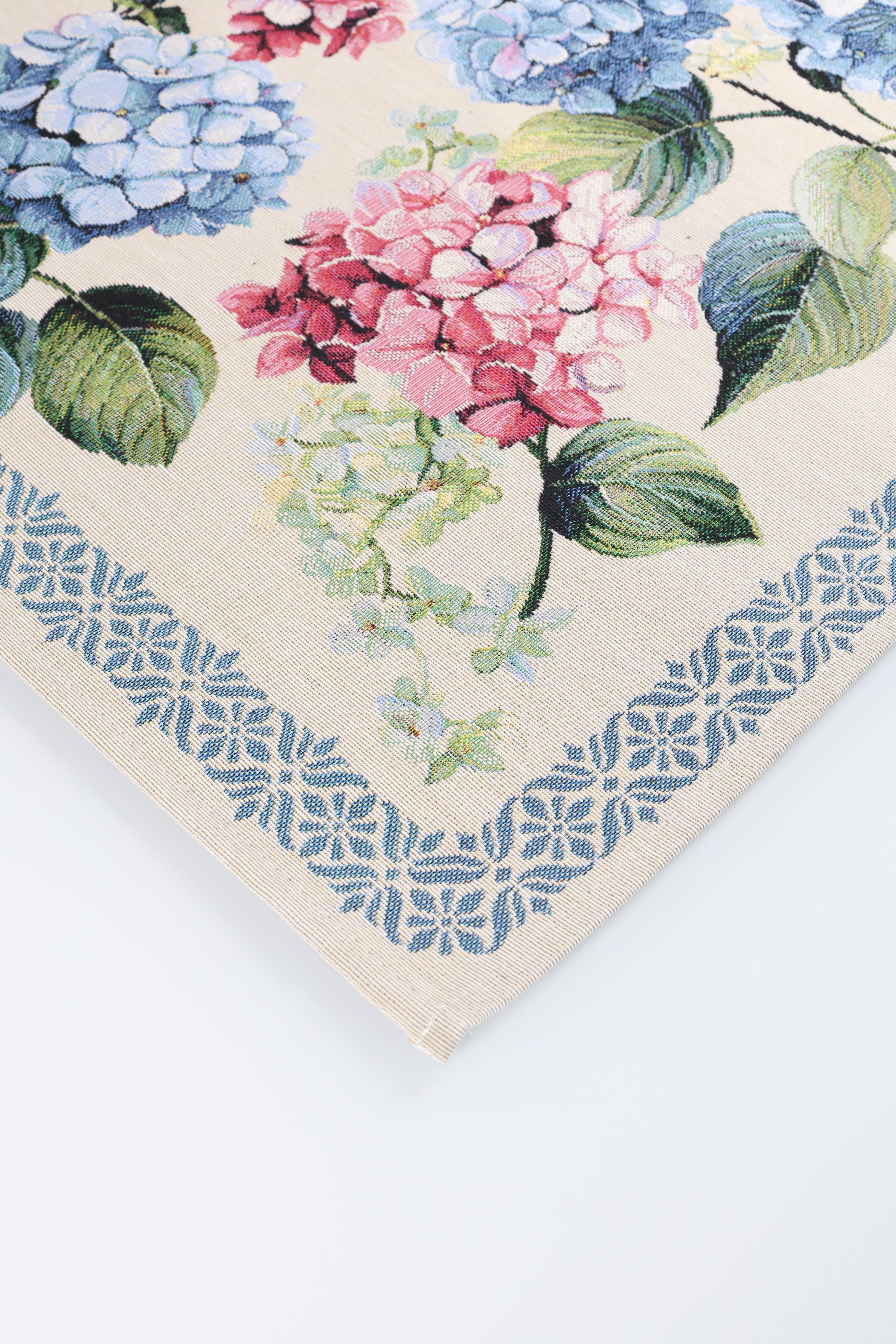 COPRITAVOLO GOBELIN RETTANGOLARE FLOREALE 2