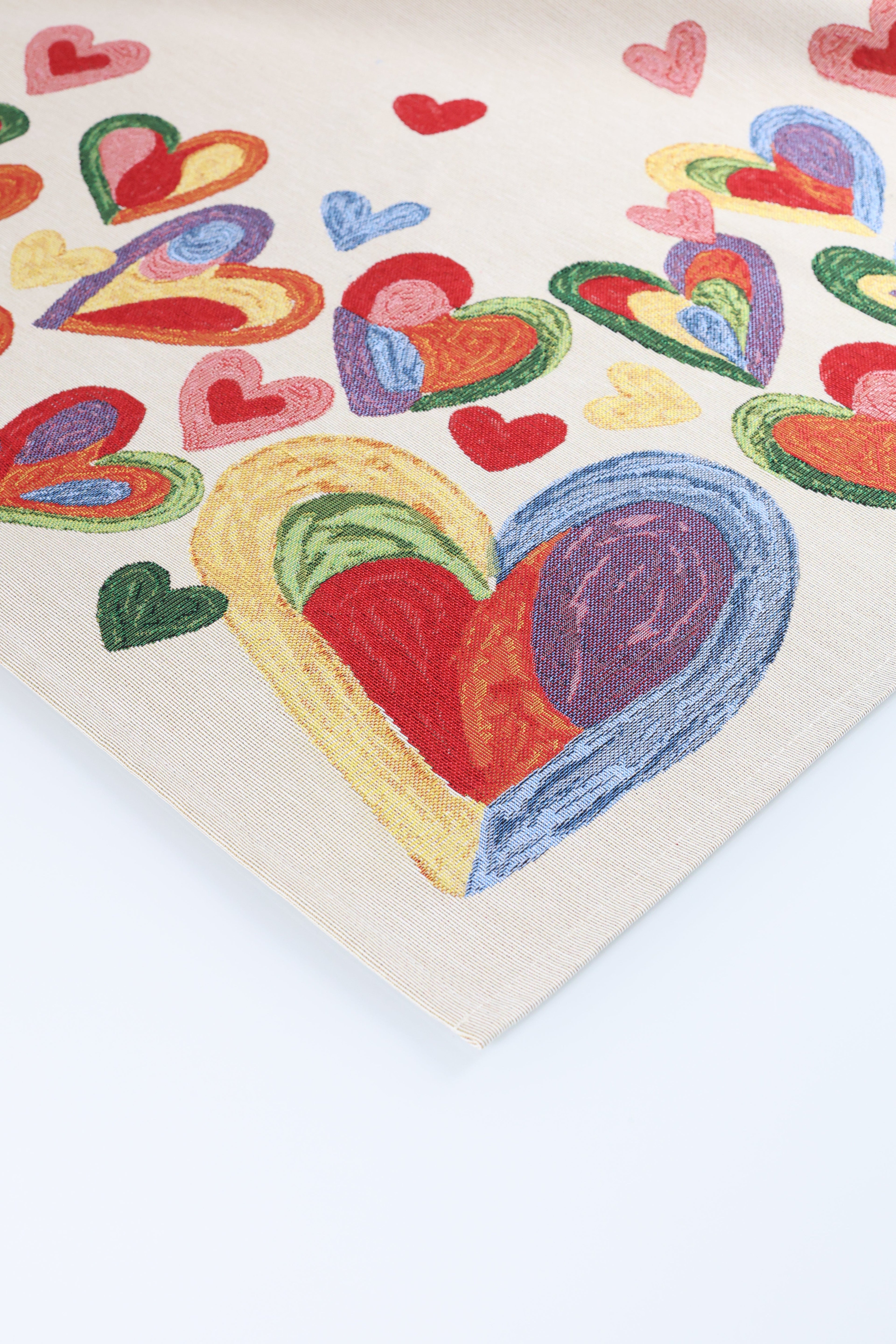 COPRITAVOLO GOBELIN RETTANGOLARE CUORE