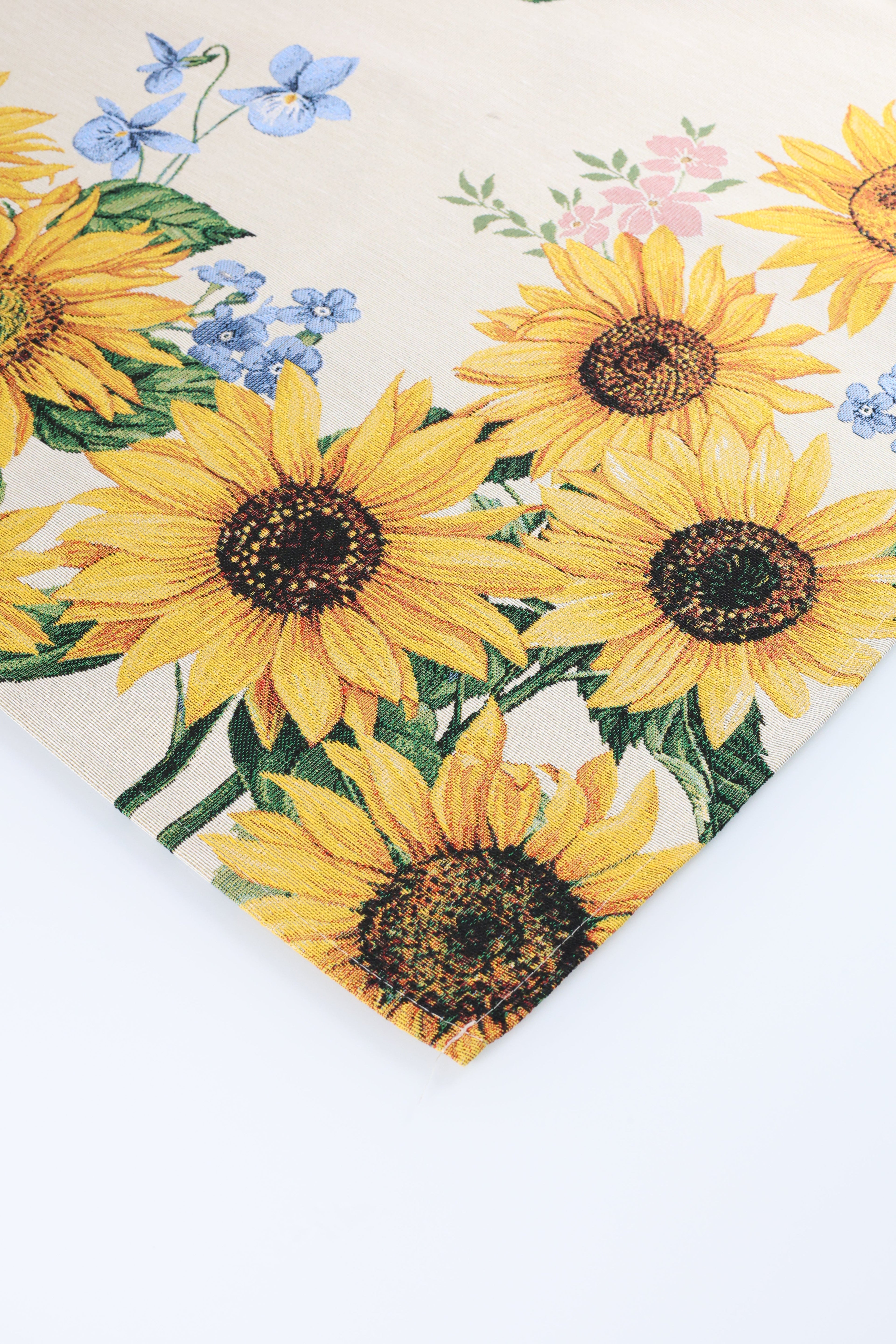 COPRITAVOLO GOBELIN RETTANGOLARE GIRASOLE