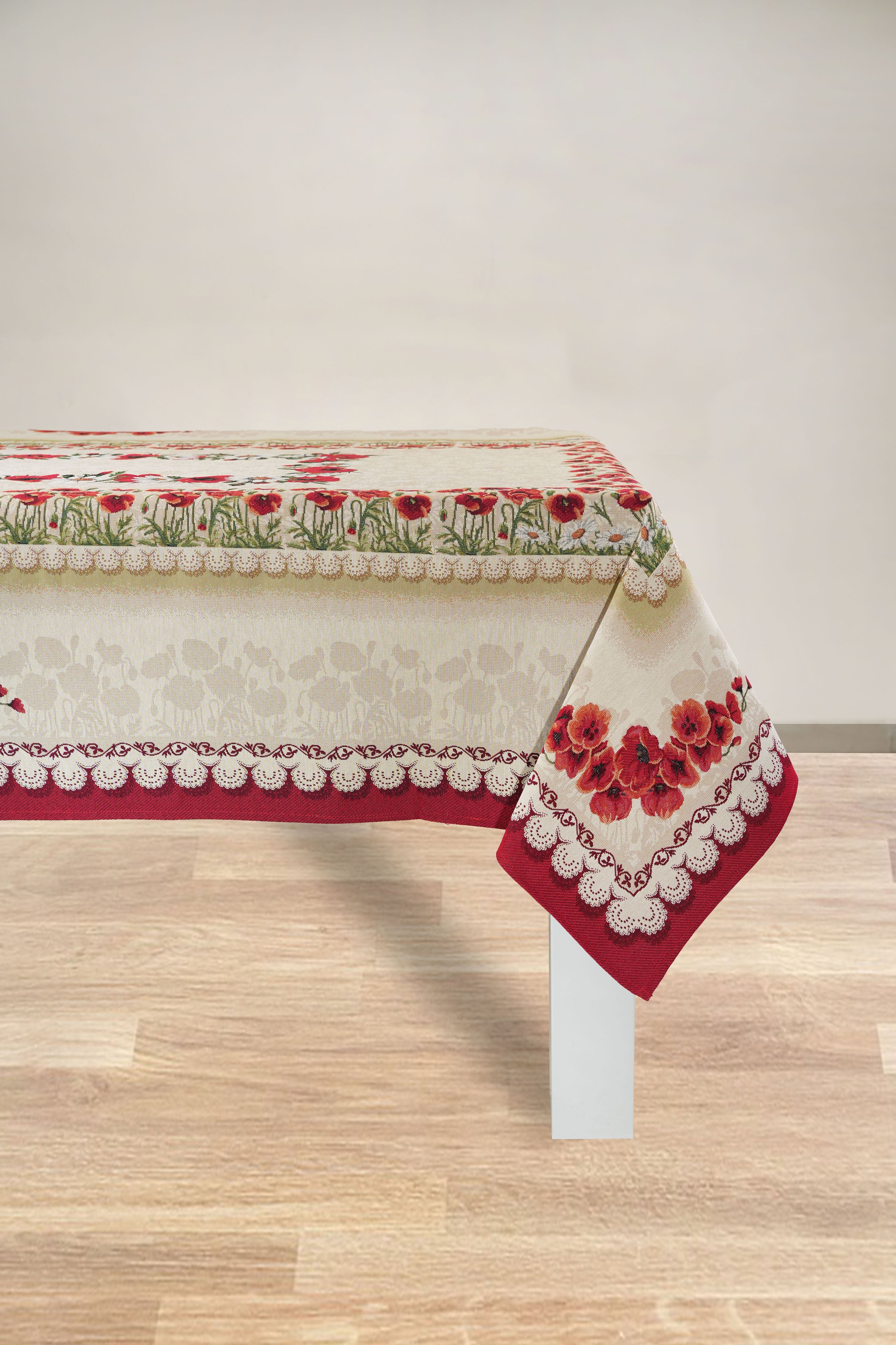 COPRITAVOLO GOBELIN RETTANGOLARE FLOREALE 5