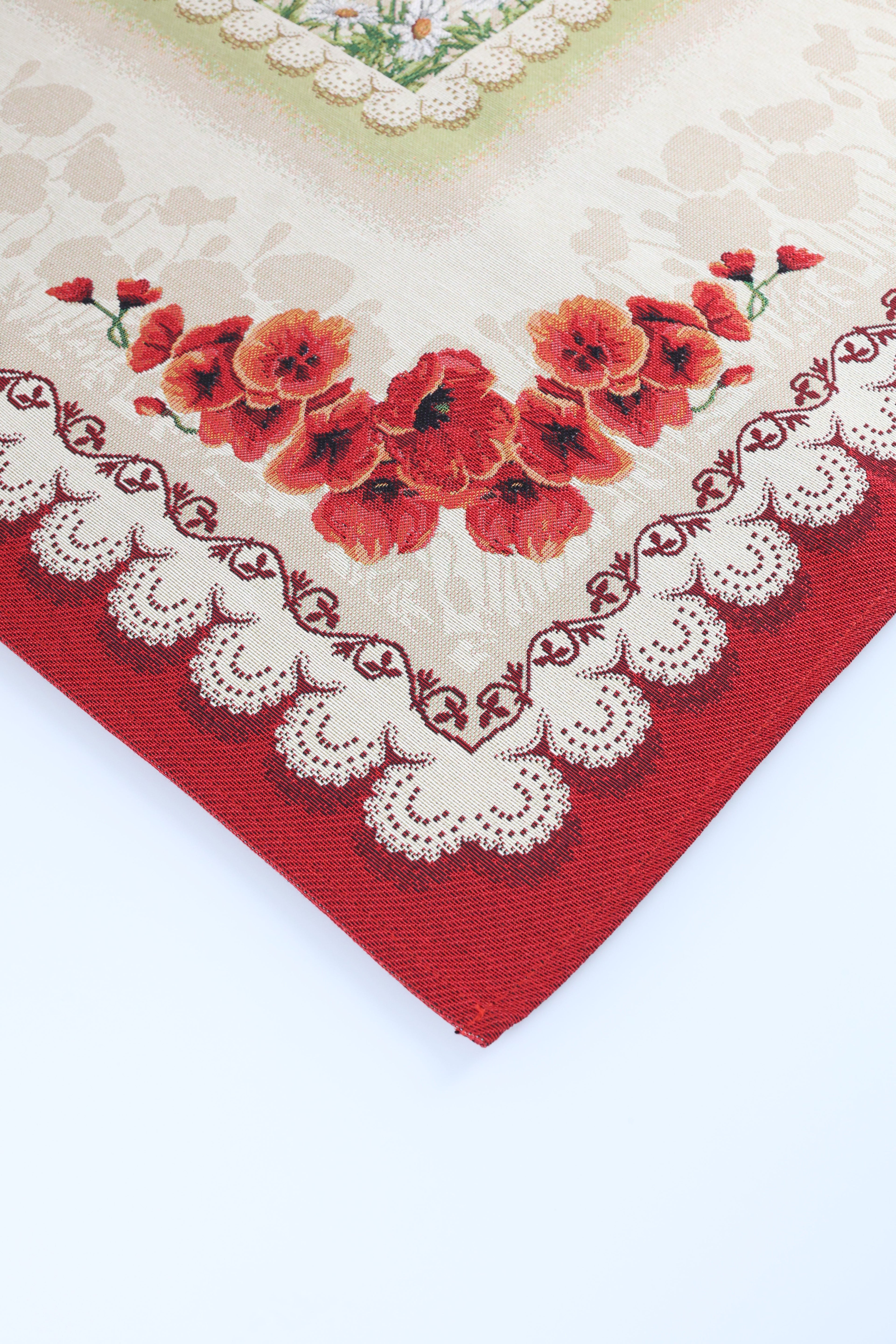 COPRITAVOLO GOBELIN RETTANGOLARE FLOREALE 5