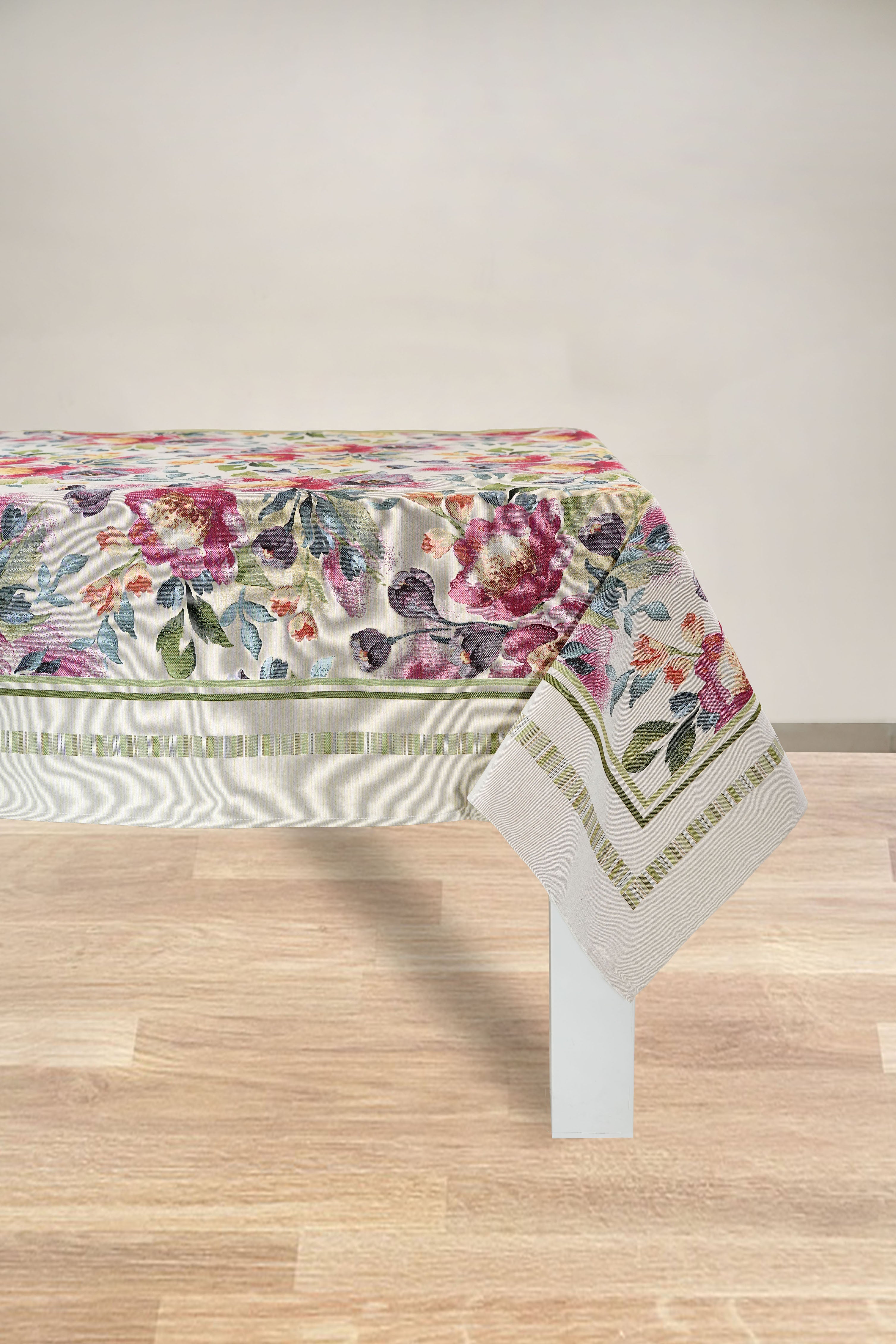 COPRITAVOLO GOBELIN RETTANGOLARE FLOREALE 6