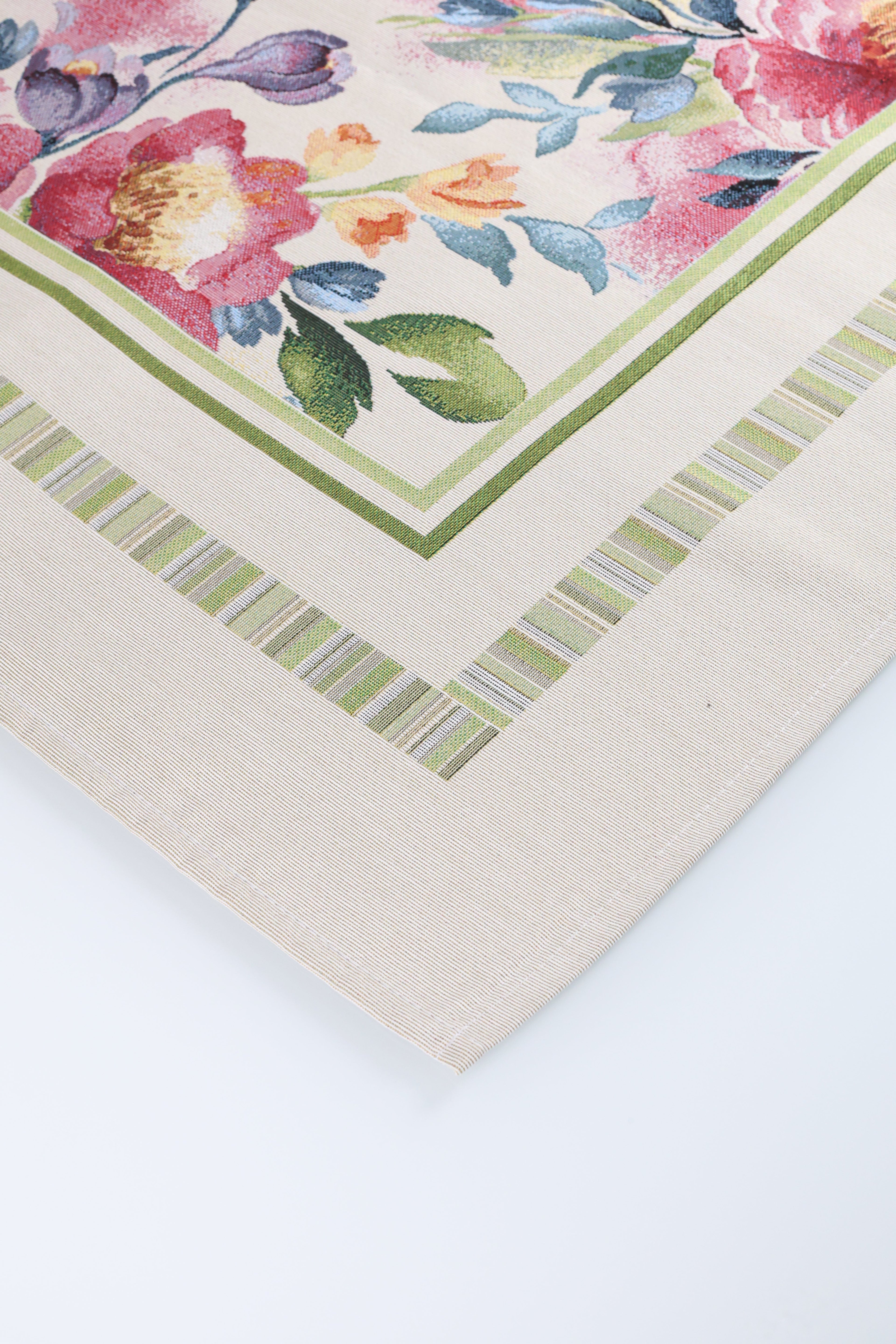 COPRITAVOLO GOBELIN RETTANGOLARE FLOREALE 6