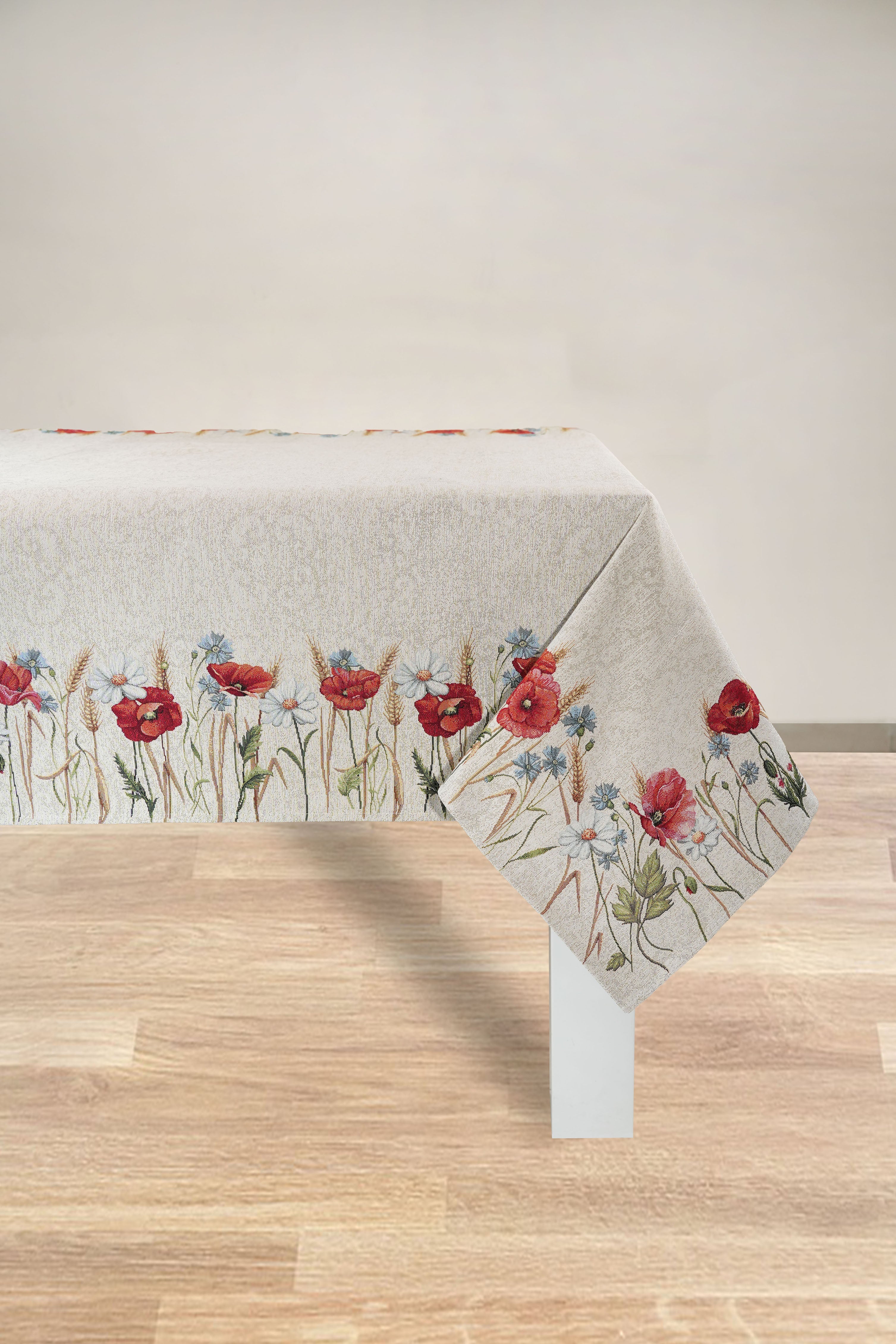 COPRITAVOLO GOBELIN RETTANGOLARE FLOREALE 7