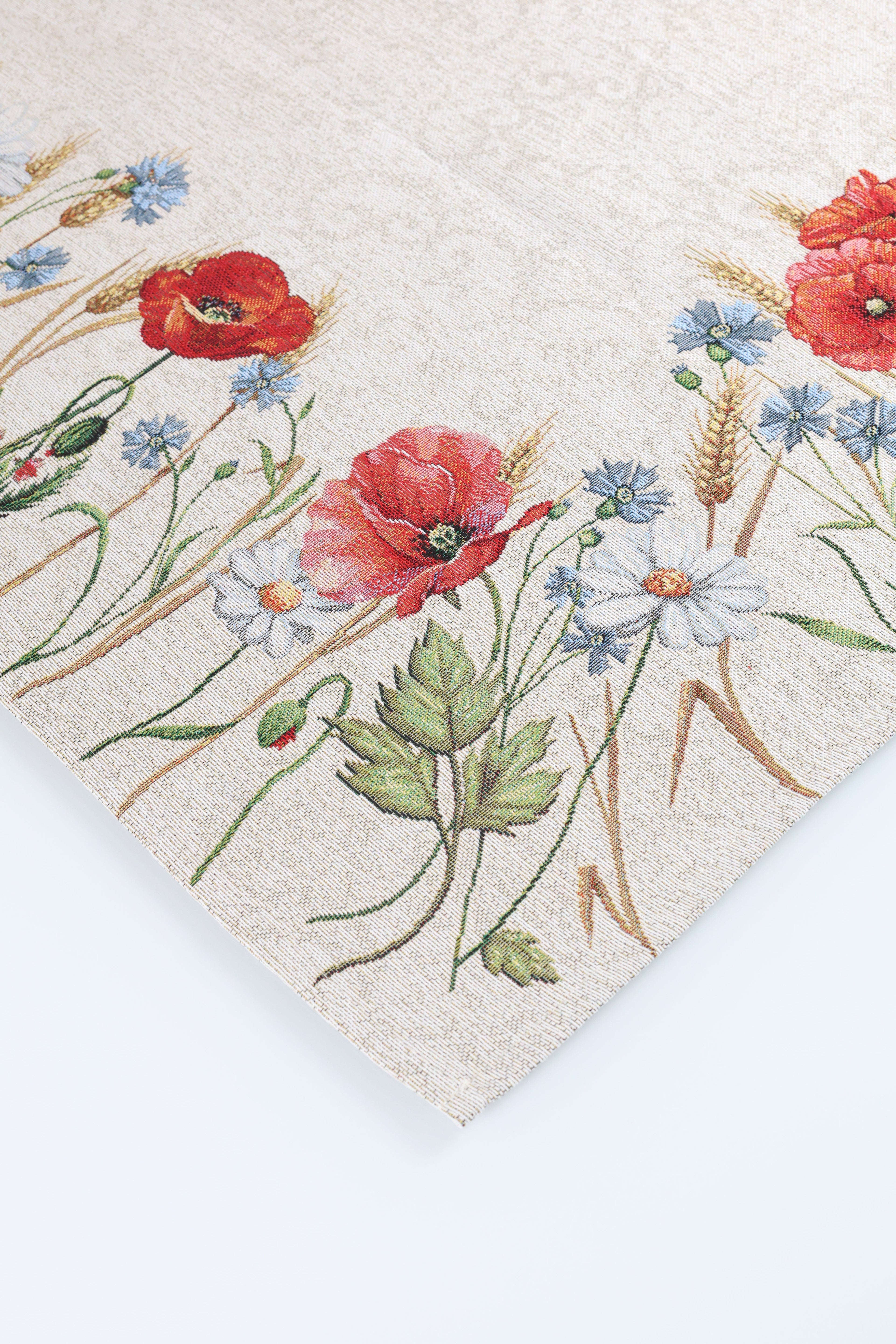 COPRITAVOLO GOBELIN RETTANGOLARE FLOREALE 7