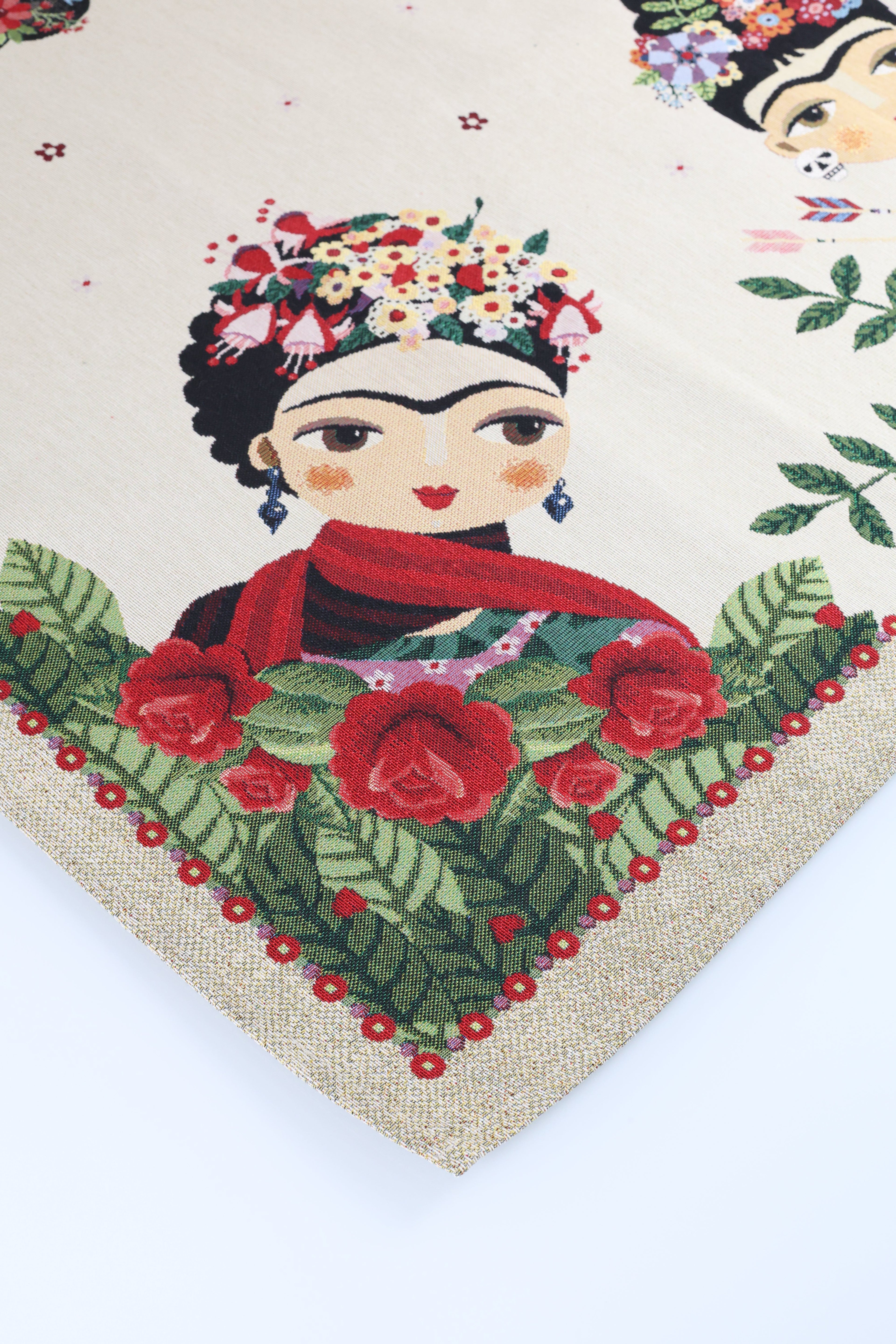 COPRITAVOLO GOBELIN RETTANGOLARE FRIDA KAHLO