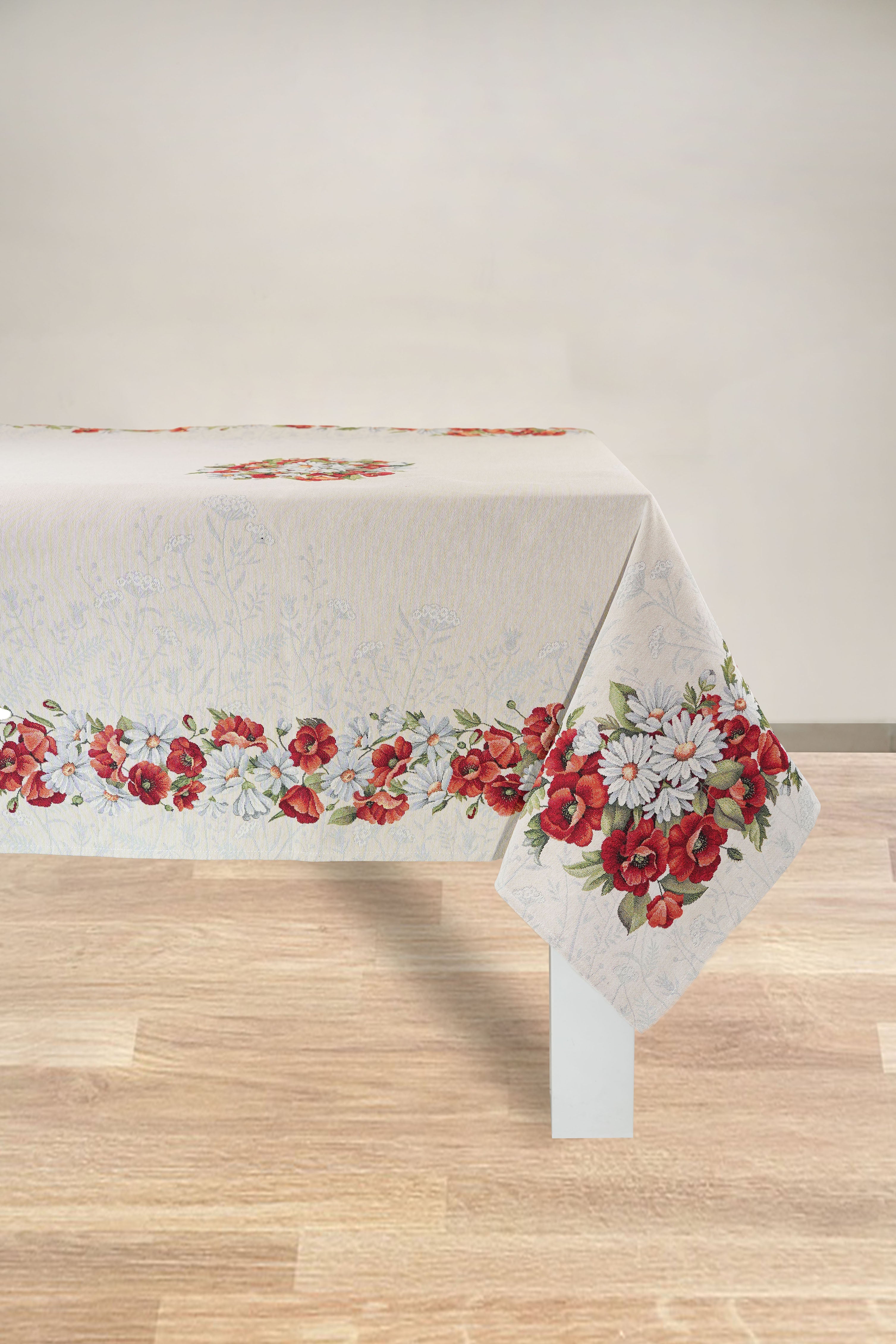 COPRITAVOLO GOBELIN RETTANGOLARE FLOREALE 10