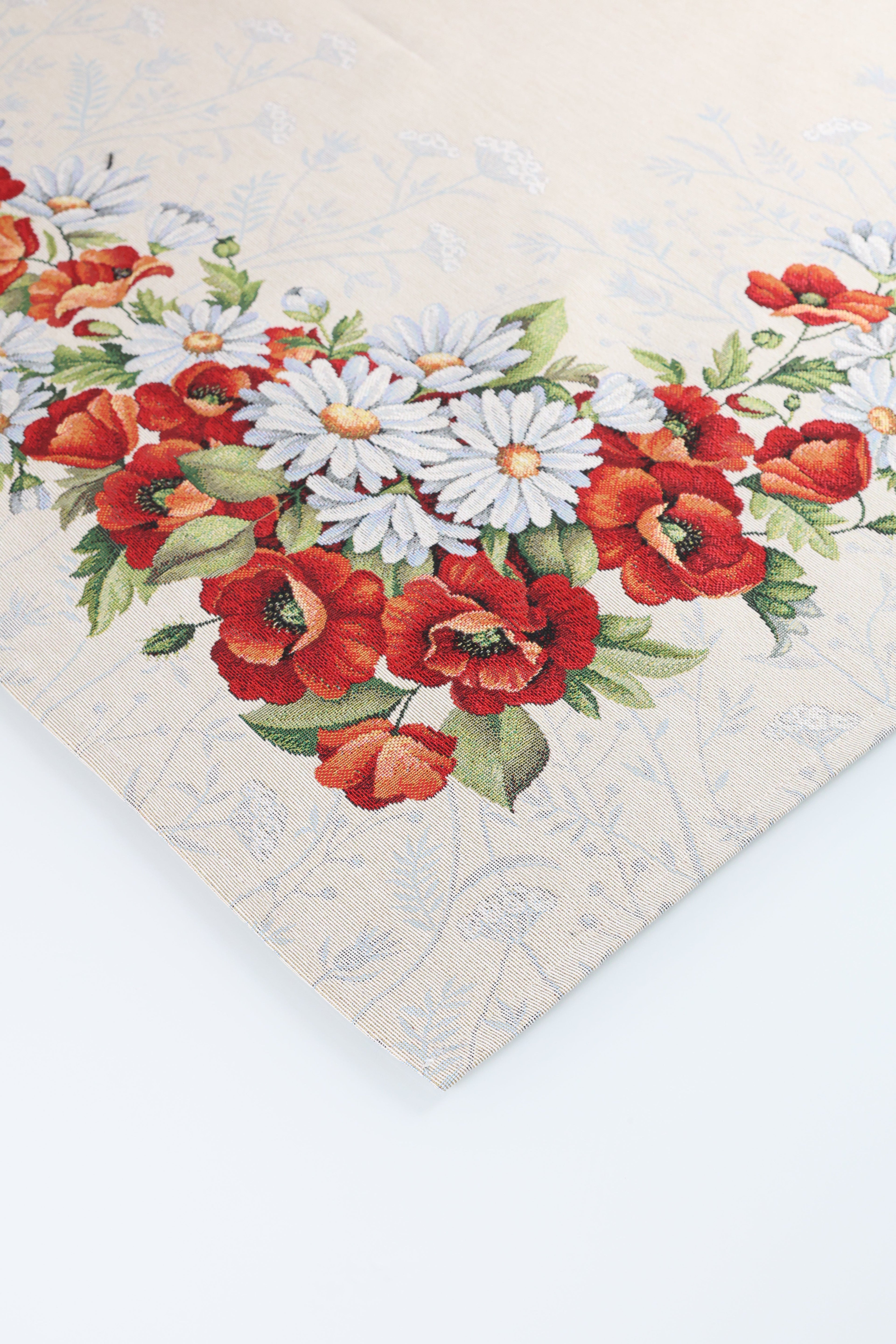 COPRITAVOLO GOBELIN RETTANGOLARE FLOREALE 10