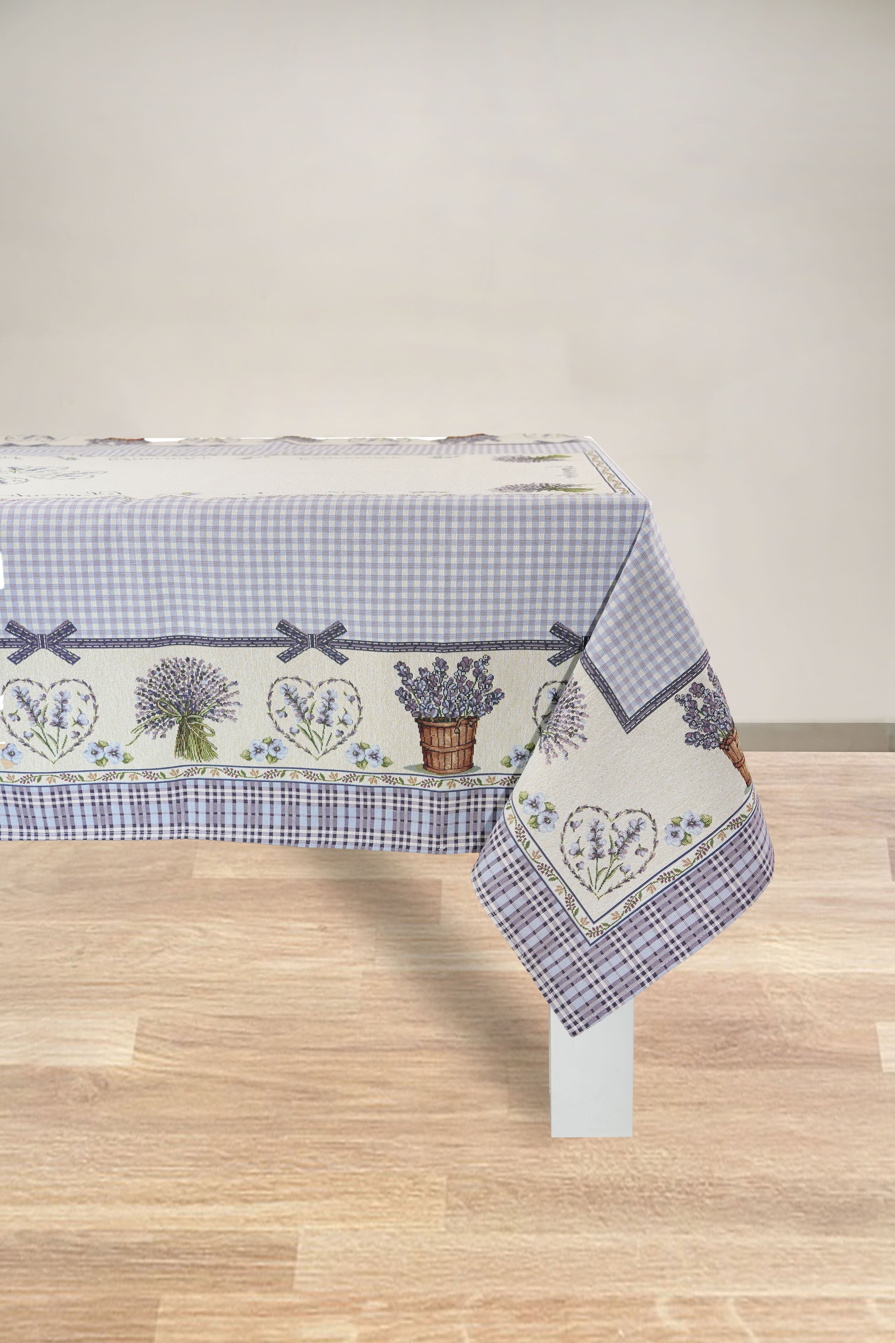 COPRITAVOLO GOBELIN RETTANGOLARE LAVANDA 4