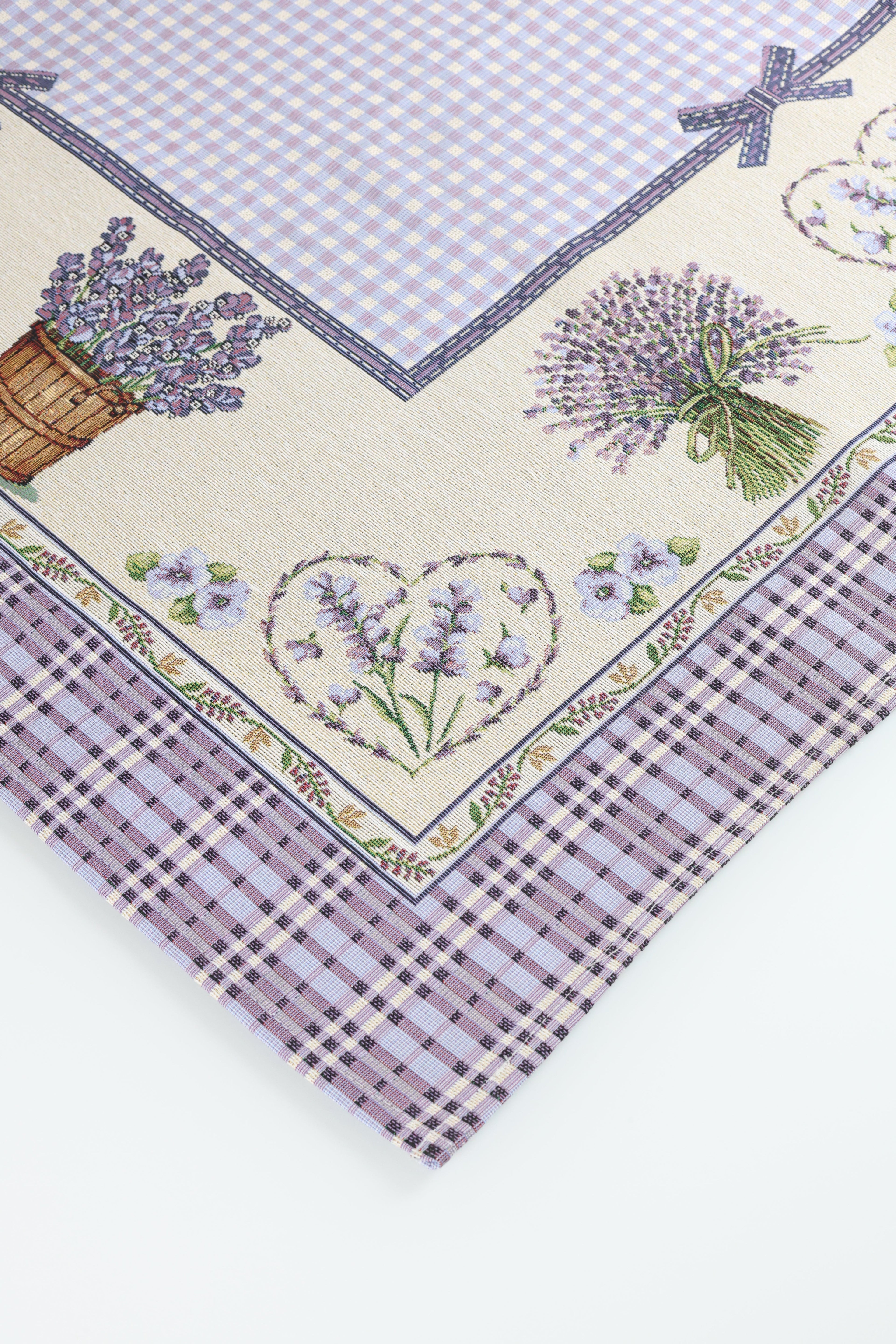 COPRITAVOLO GOBELIN RETTANGOLARE LAVANDA 4