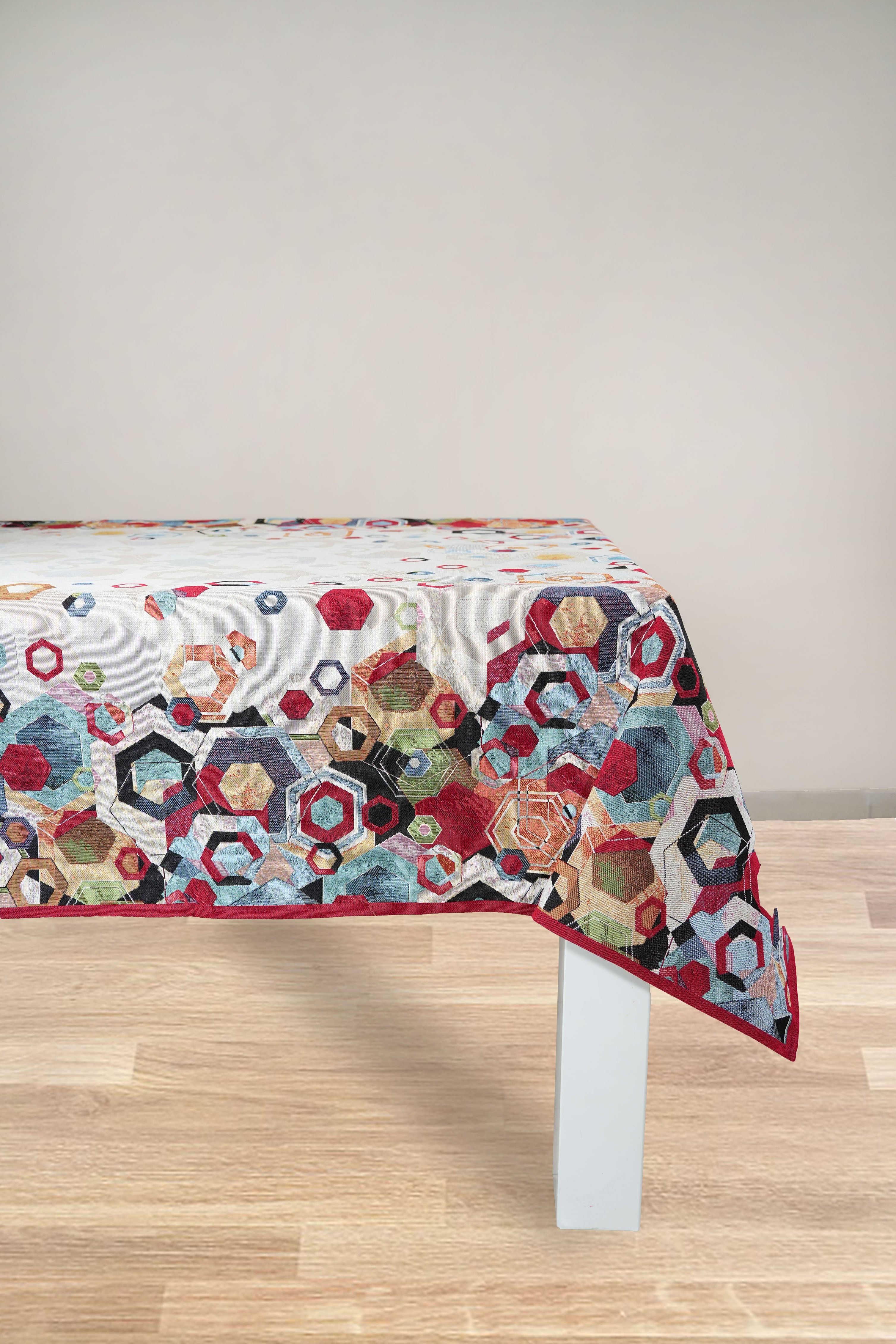 COPRITAVOLO GOBELIN RETTANGOLARE GEOMETRICO