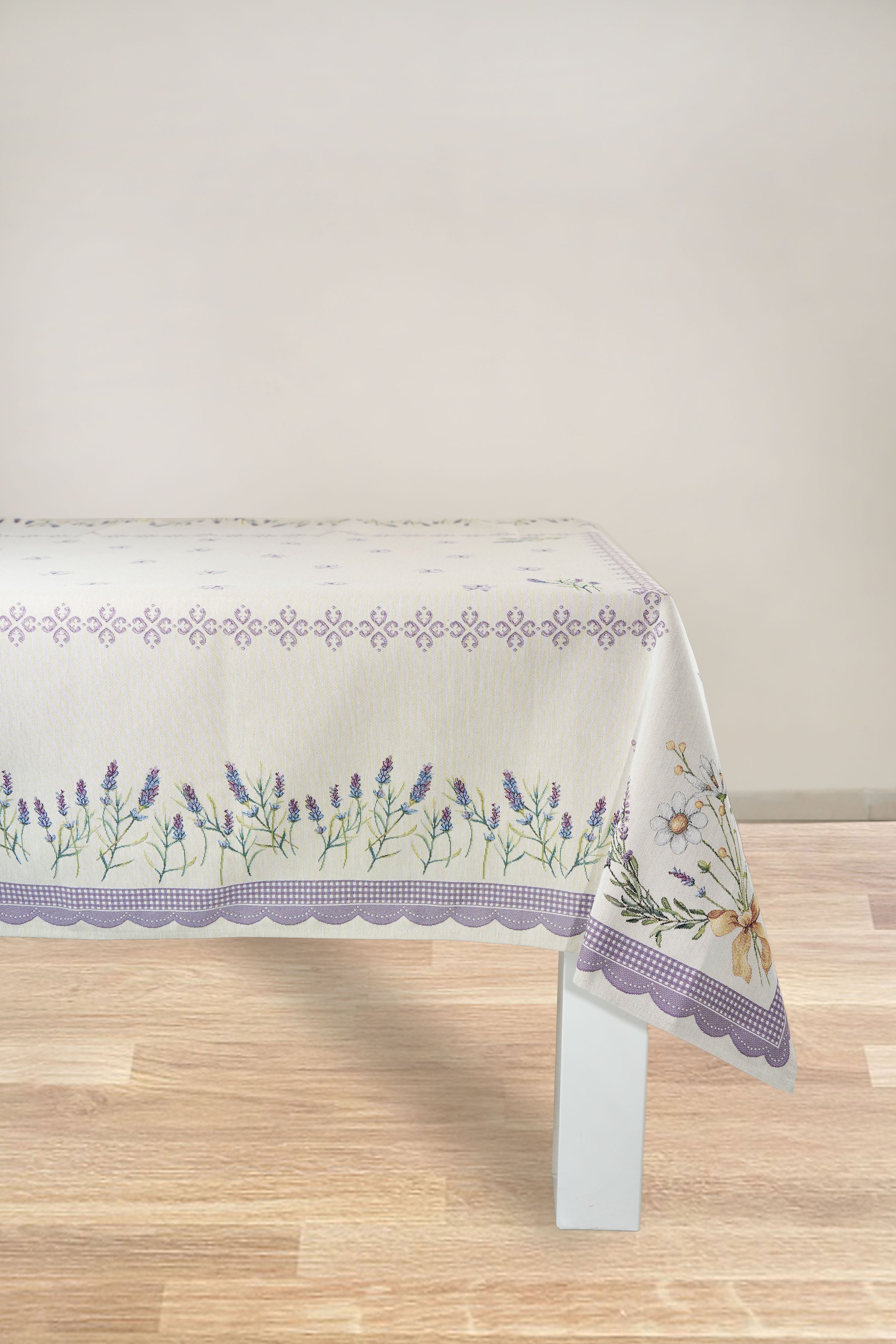 COPRITAVOLO GOBELIN RETTANGOLARE LAVANDA 5