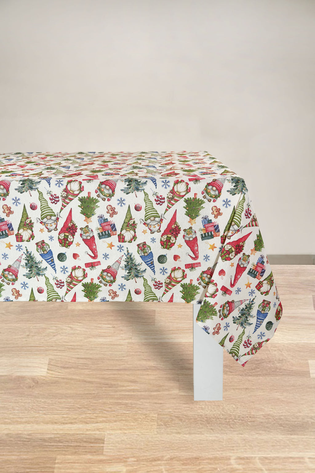 TOVAGLIA PANAMA LUREX NATALIZIA RETTANGOLARE GNOMO