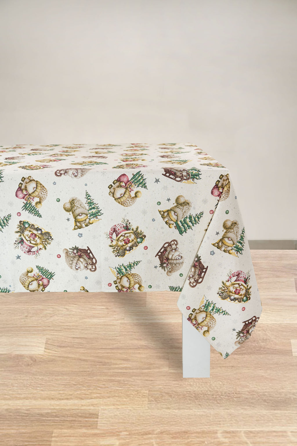 TOVAGLIA PANAMA LUREX NATALIZIA RETTANGOLARE GNOMO 1