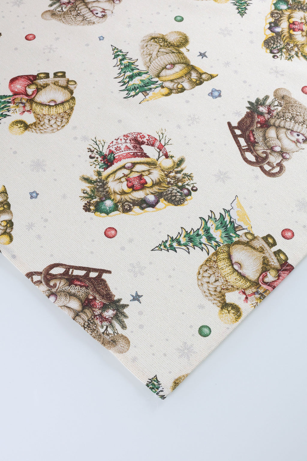 TOVAGLIA PANAMA LUREX NATALIZIA RETTANGOLARE GNOMO 1
