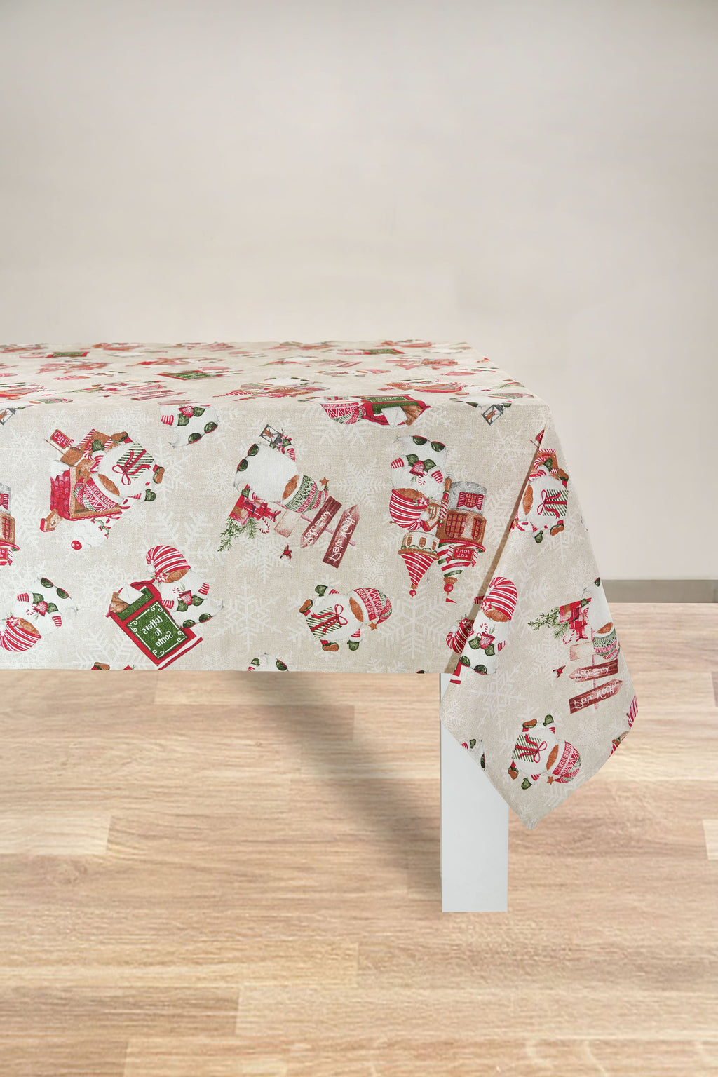 TOVAGLIA PANAMA LUREX NATALIZIA RETTANGOLARE GNOMO 2