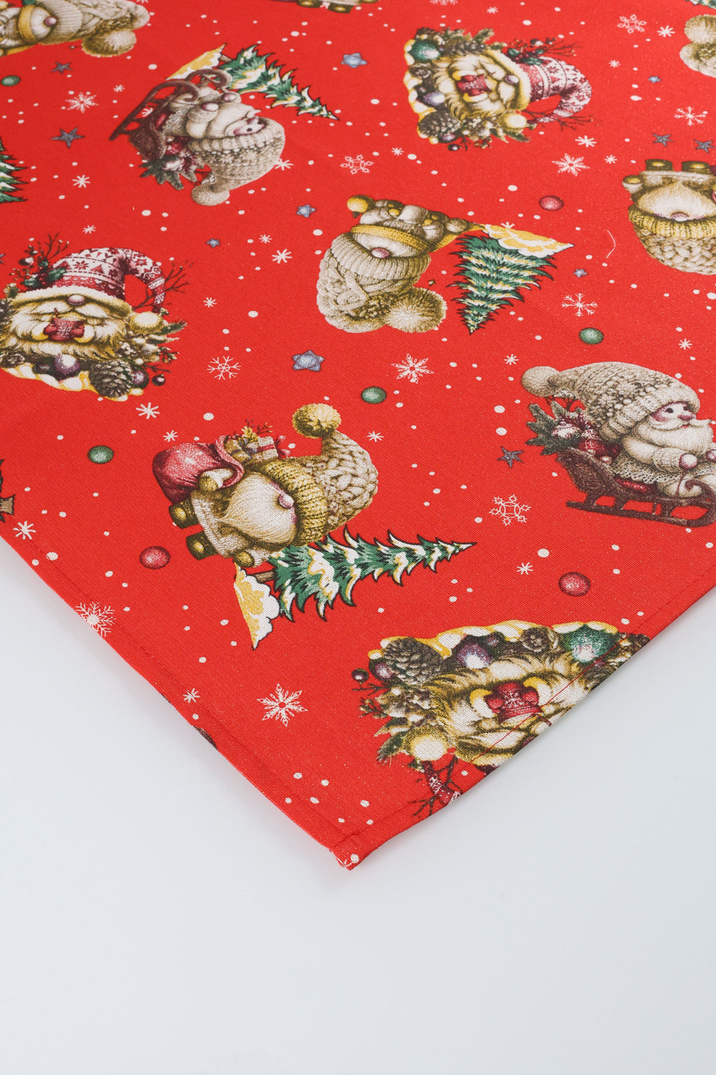 TOVAGLIA PANAMA LUREX NATALIZIA RETTANGOLARE GNOMO 3