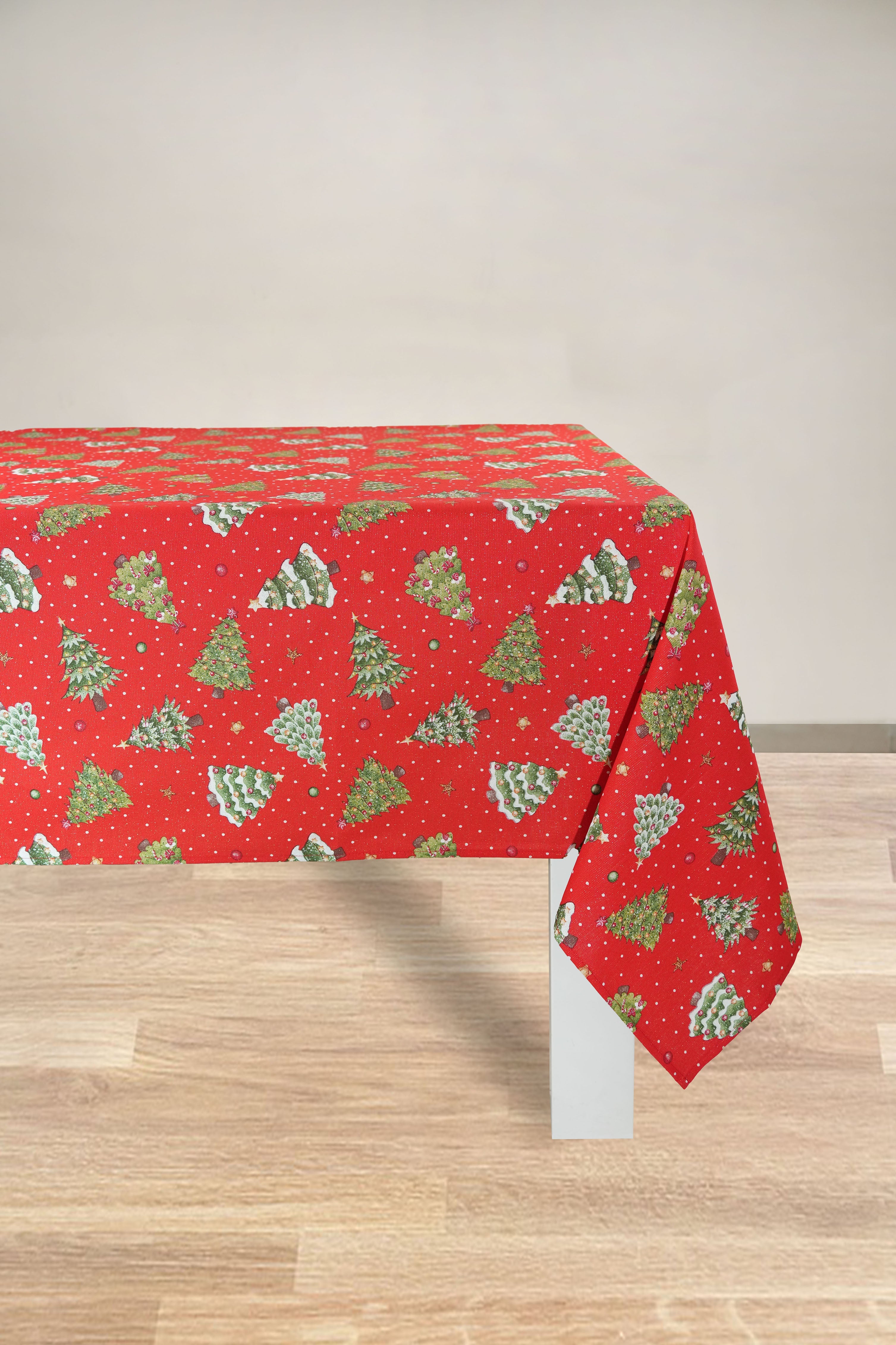 TOVAGLIA PANAMA LUREX NATALIZIA RETTANGOLARE ALBERO