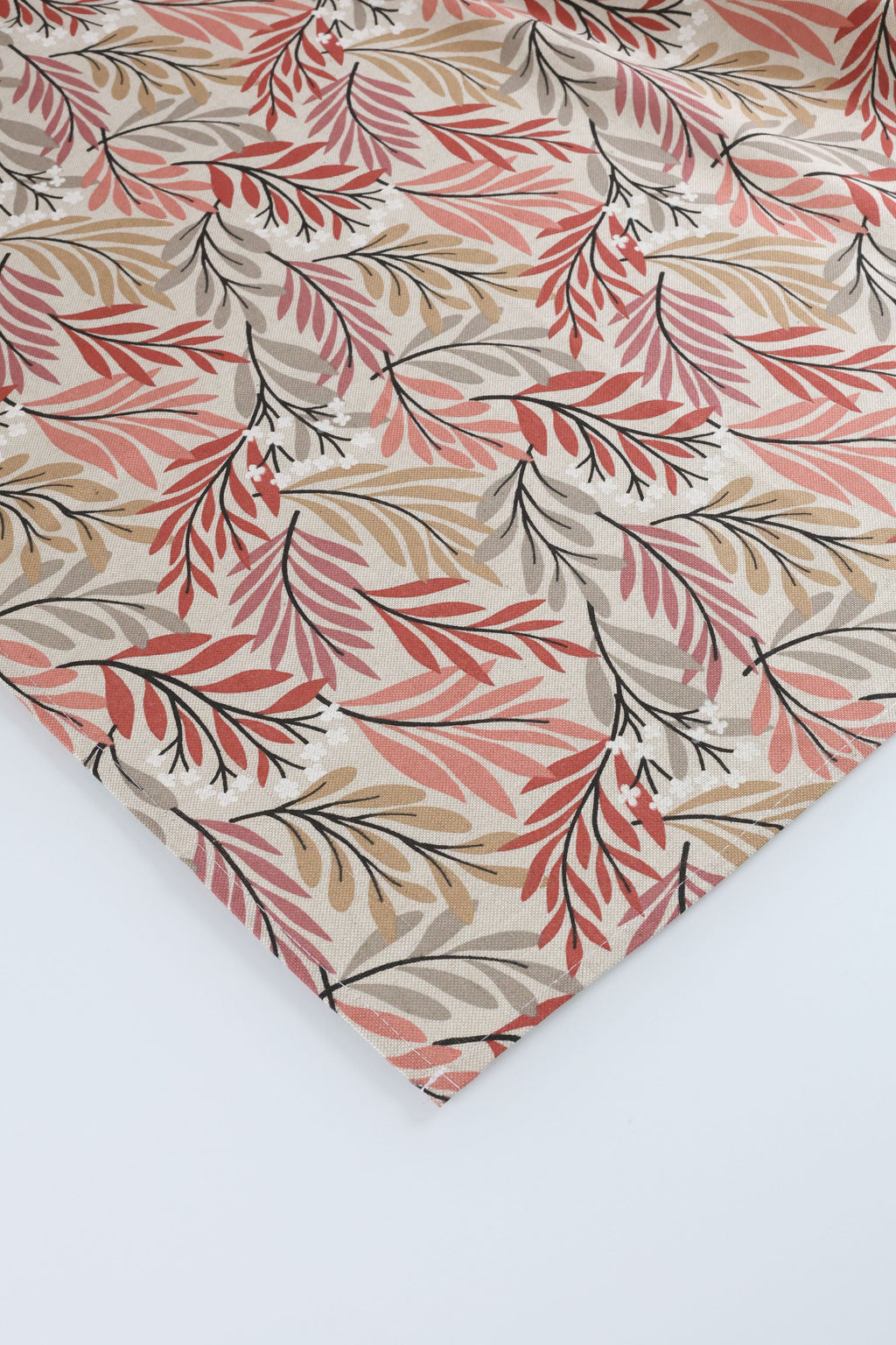 TOVAGLIA BRENDA RETTANGOLARE FOGLIE ROSSE