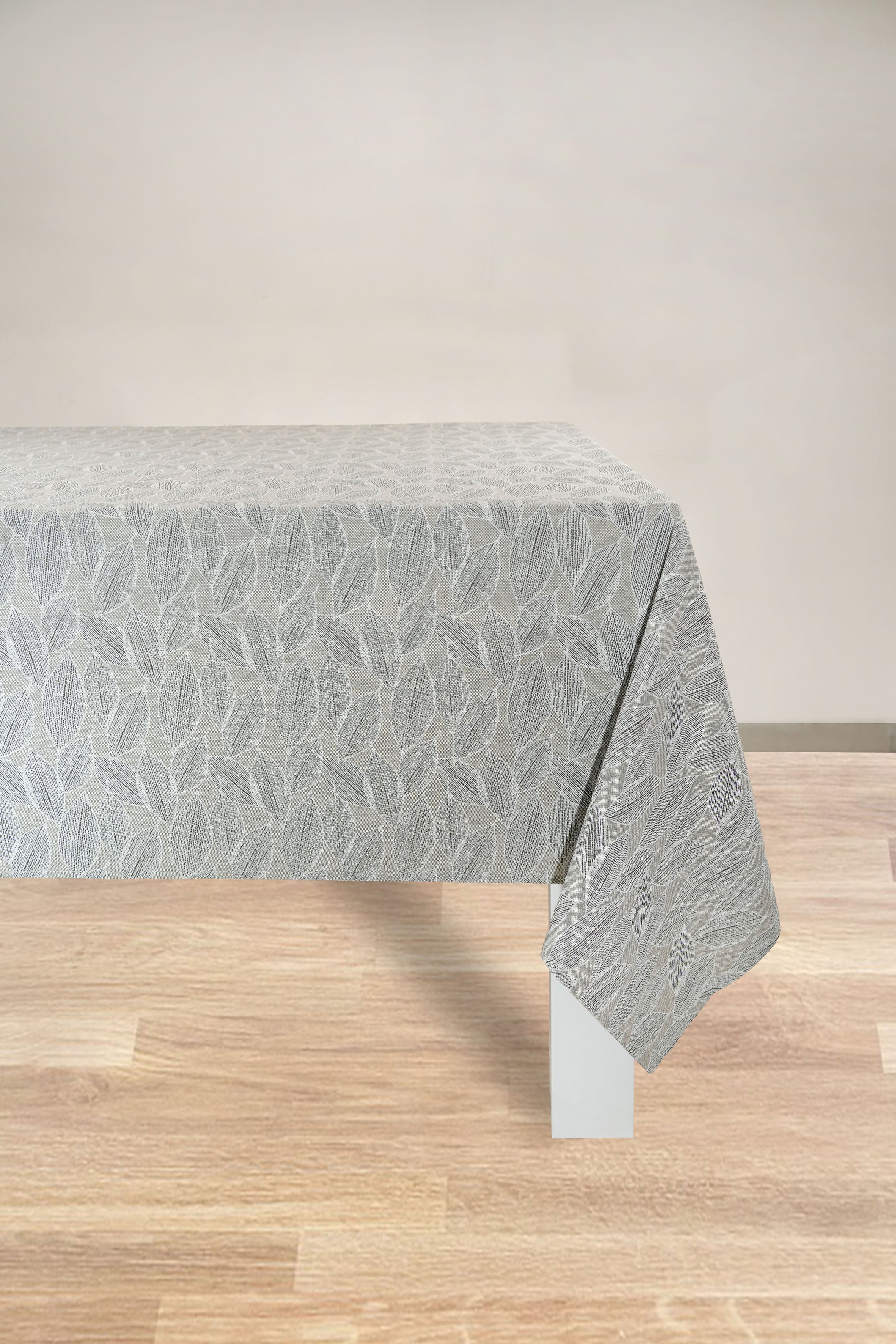 TOVAGLIA BRENDA RETTANGOLARE FOGLIE GRIGIE