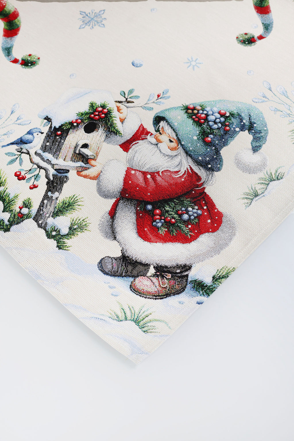 COPRITAVOLO GOBELIN NATALIZIO RETTANGOLARE GNOMO