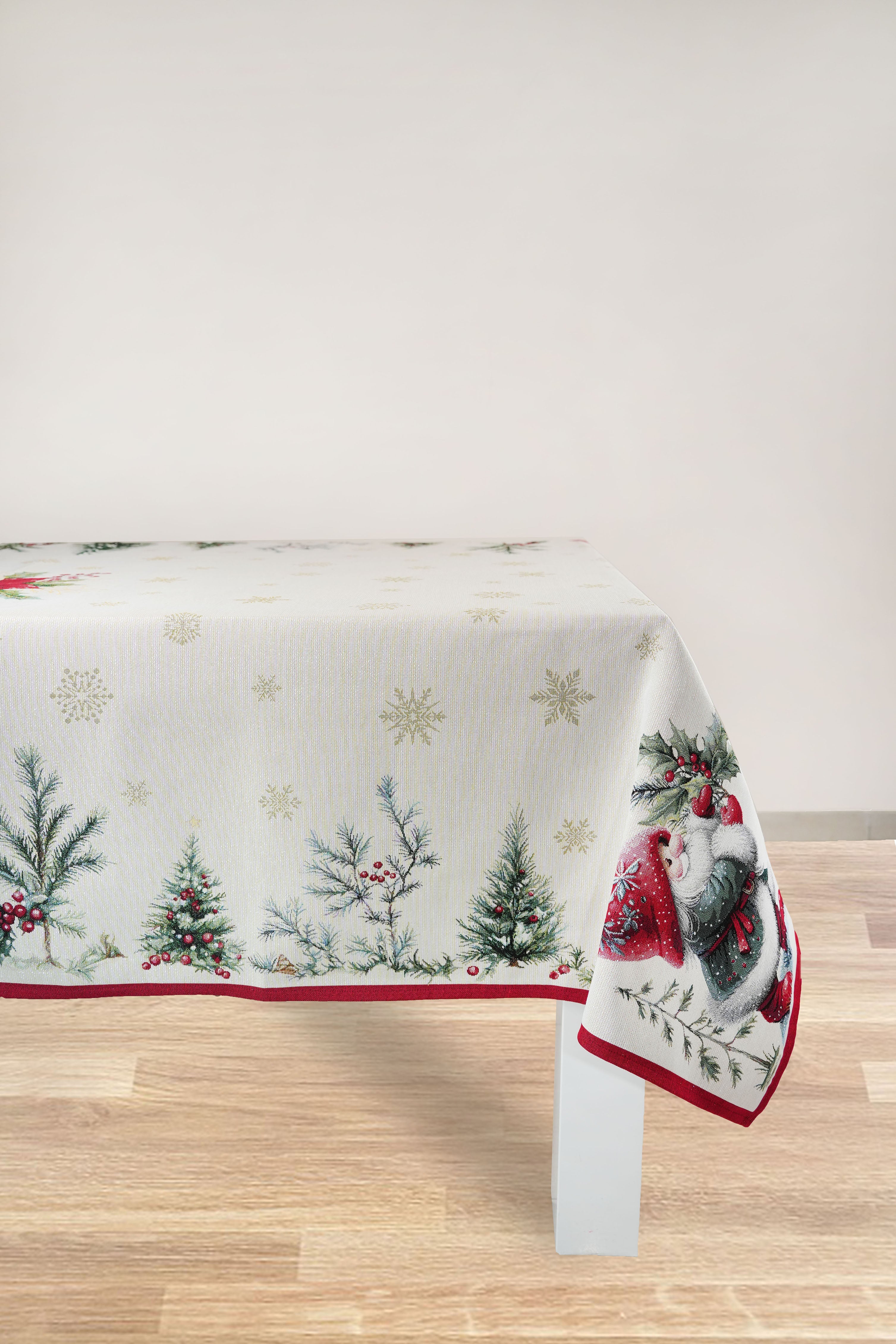 COPRITAVOLO GOBELIN NATALIZIO RETTANGOLARE GNOMO 2