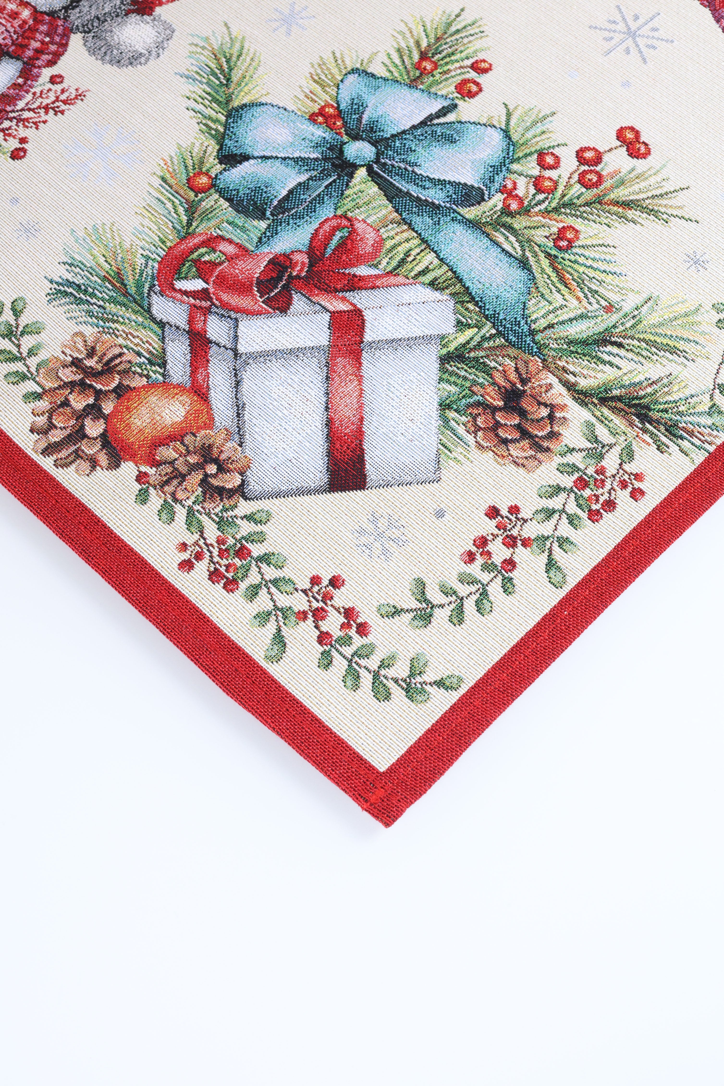 COPRITAVOLO GOBELIN NATALIZIO RETTANGOLARE PUPAZZO DI NEVE