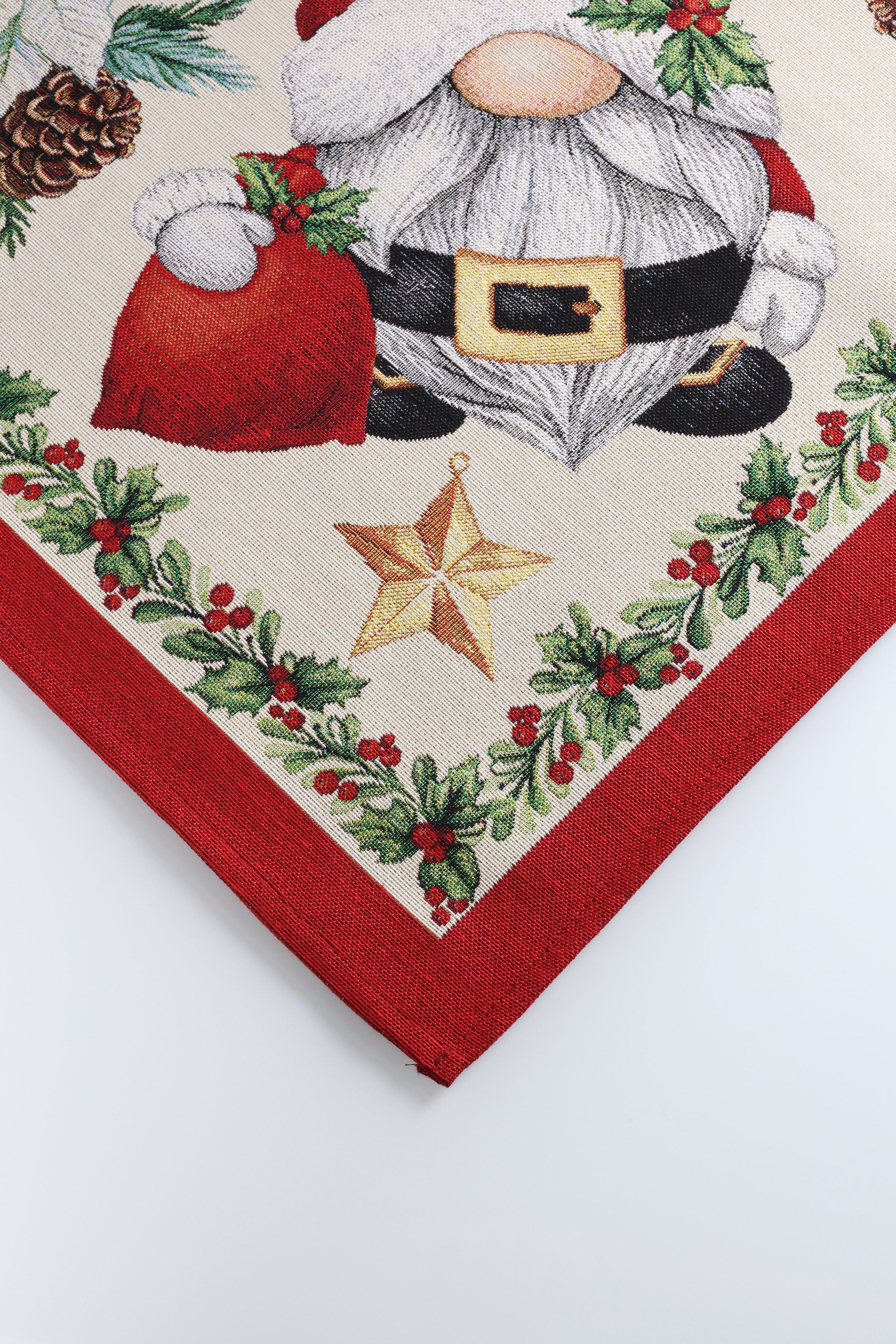 COPRITAVOLO GOBELIN NATALIZIO RETTANGOLARE GNOMO 4