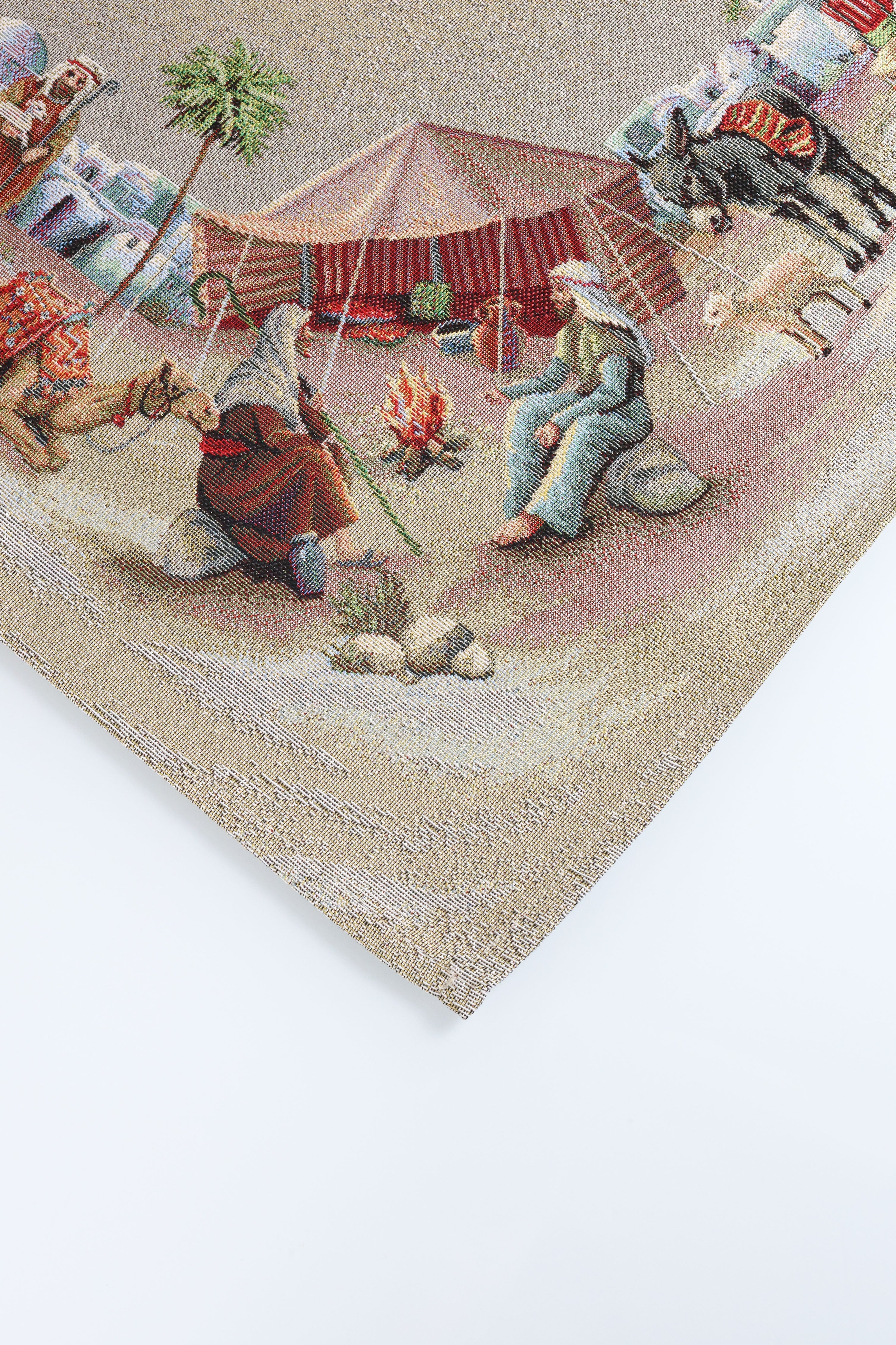 COPRITAVOLO GOBELIN NATALIZIO RETTANGOLARE RELIGIOSO