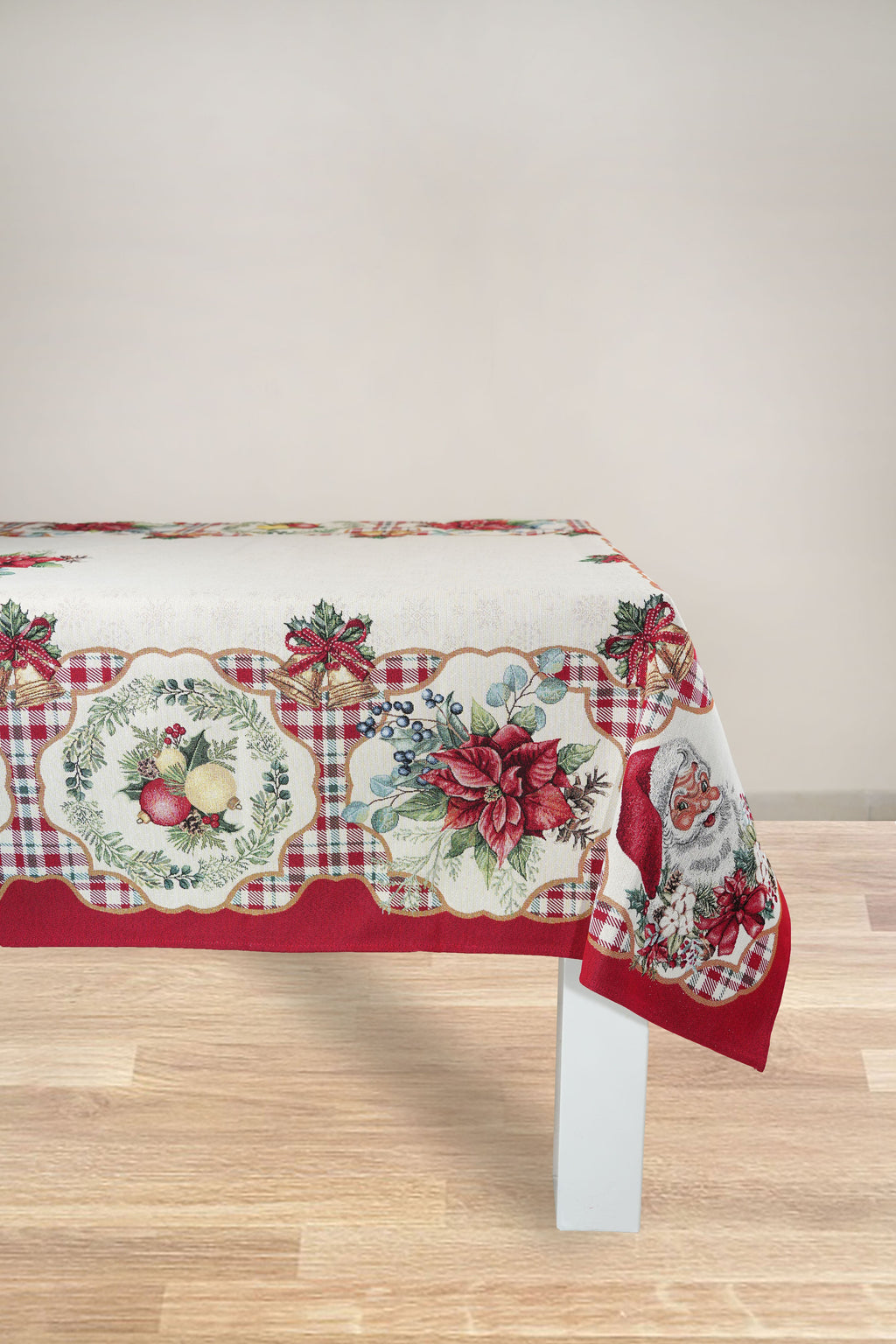 COPRITAVOLO GOBELIN NATALIZIO RETTANGOLARE BABBO NATALE 2