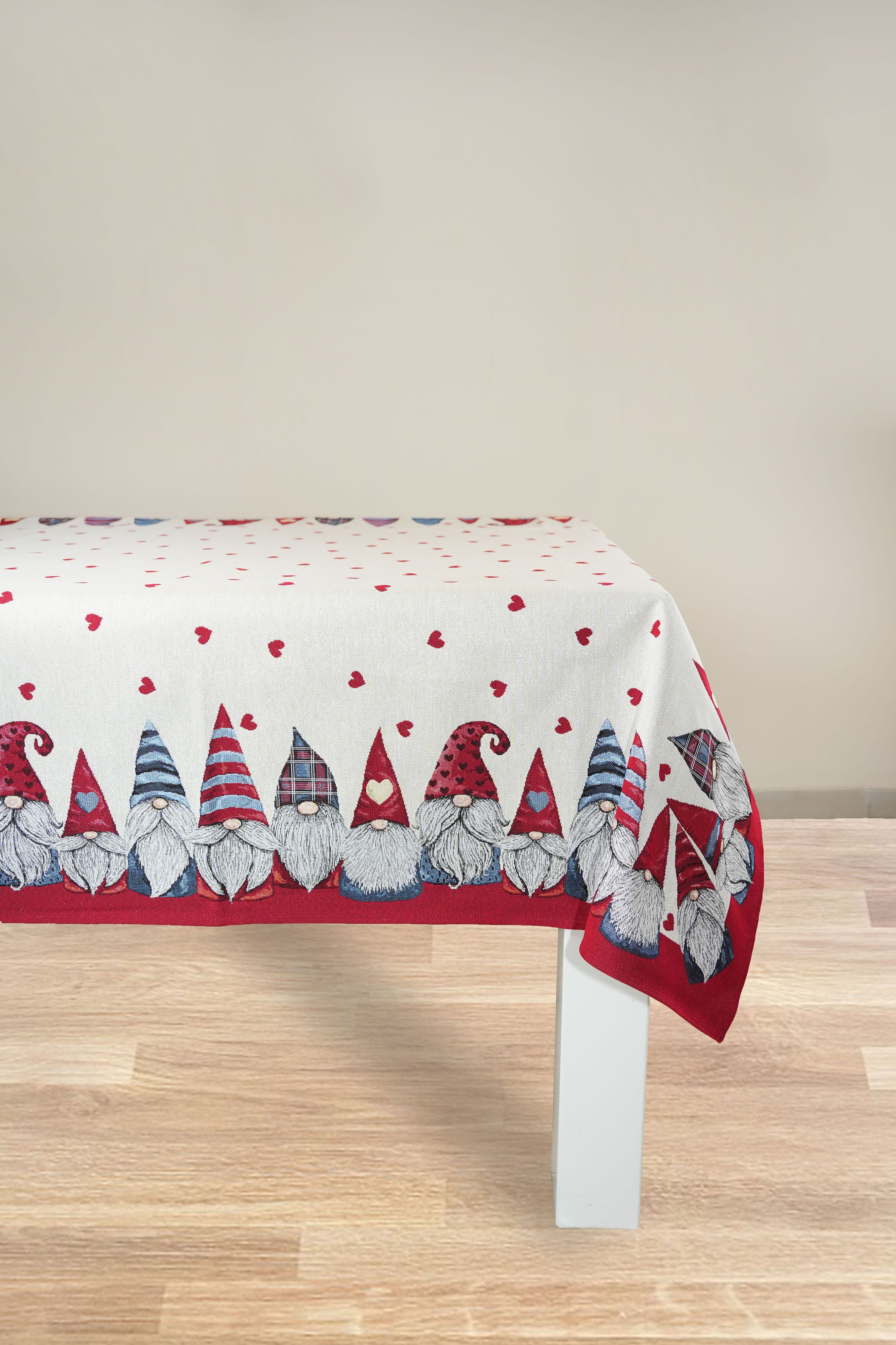 COPRITAVOLO GOBELIN NATALIZIO RETTANGOLARE GNOMO 6