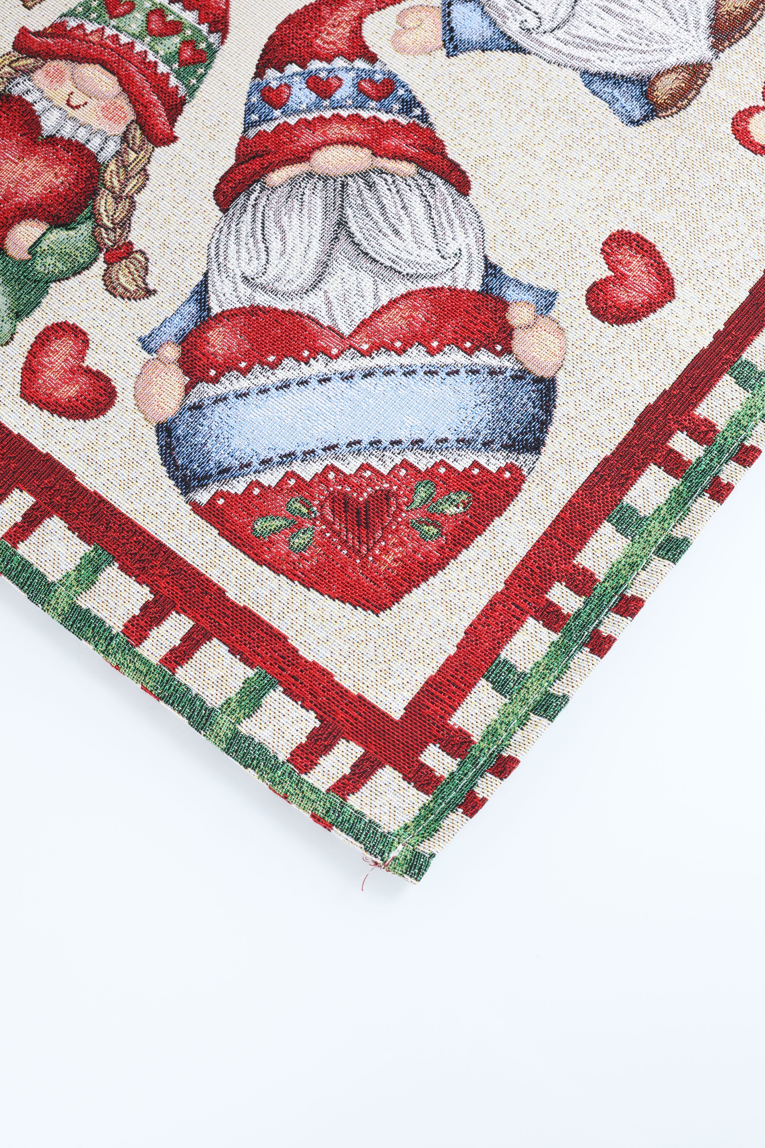 COPRITAVOLO GOBELIN NATALIZIO RETTANGOLARE GNOMO 7