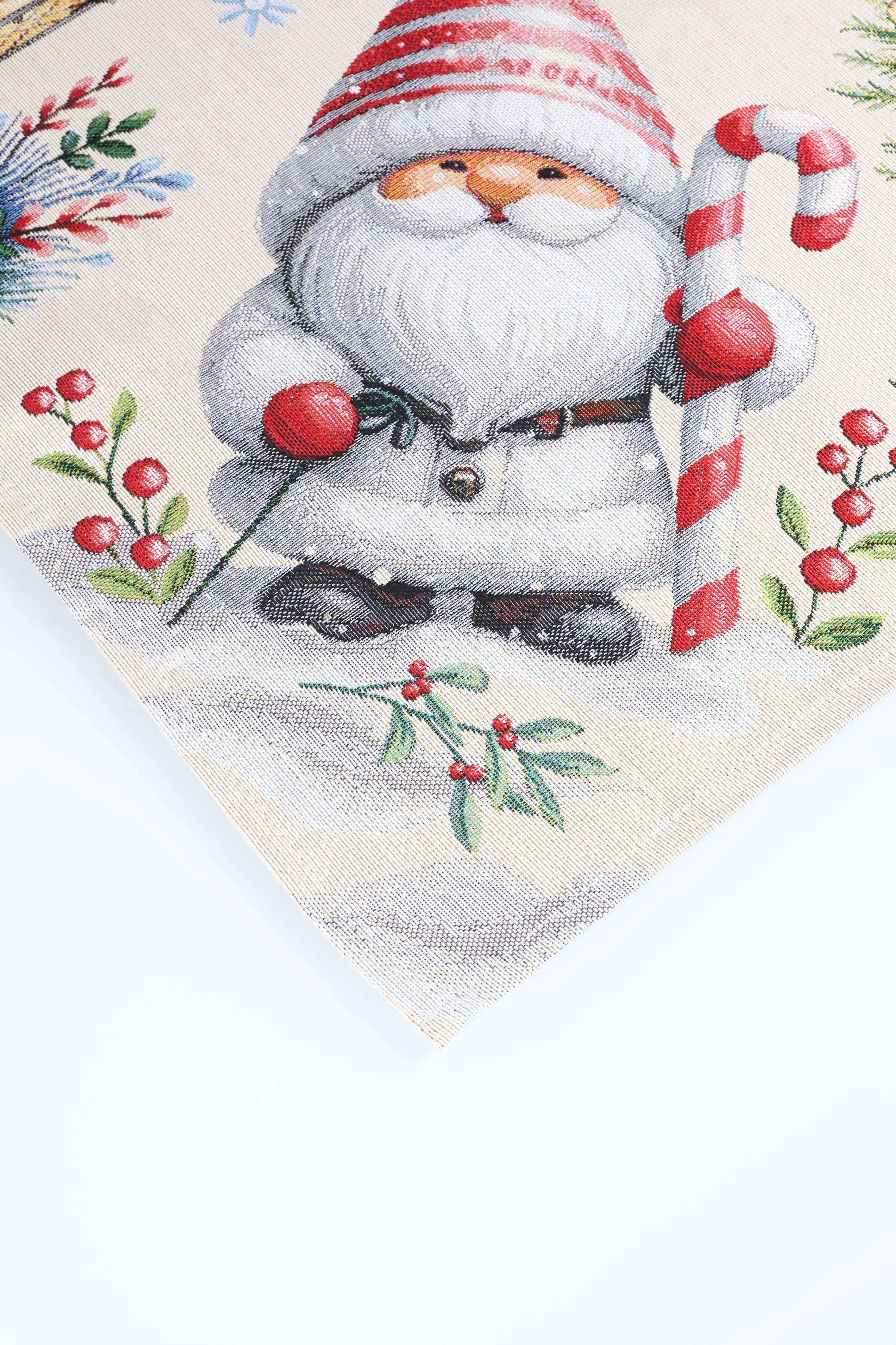 COPRITAVOLO GOBELIN NATALIZIO RETTANGOLARE GNOMO 8