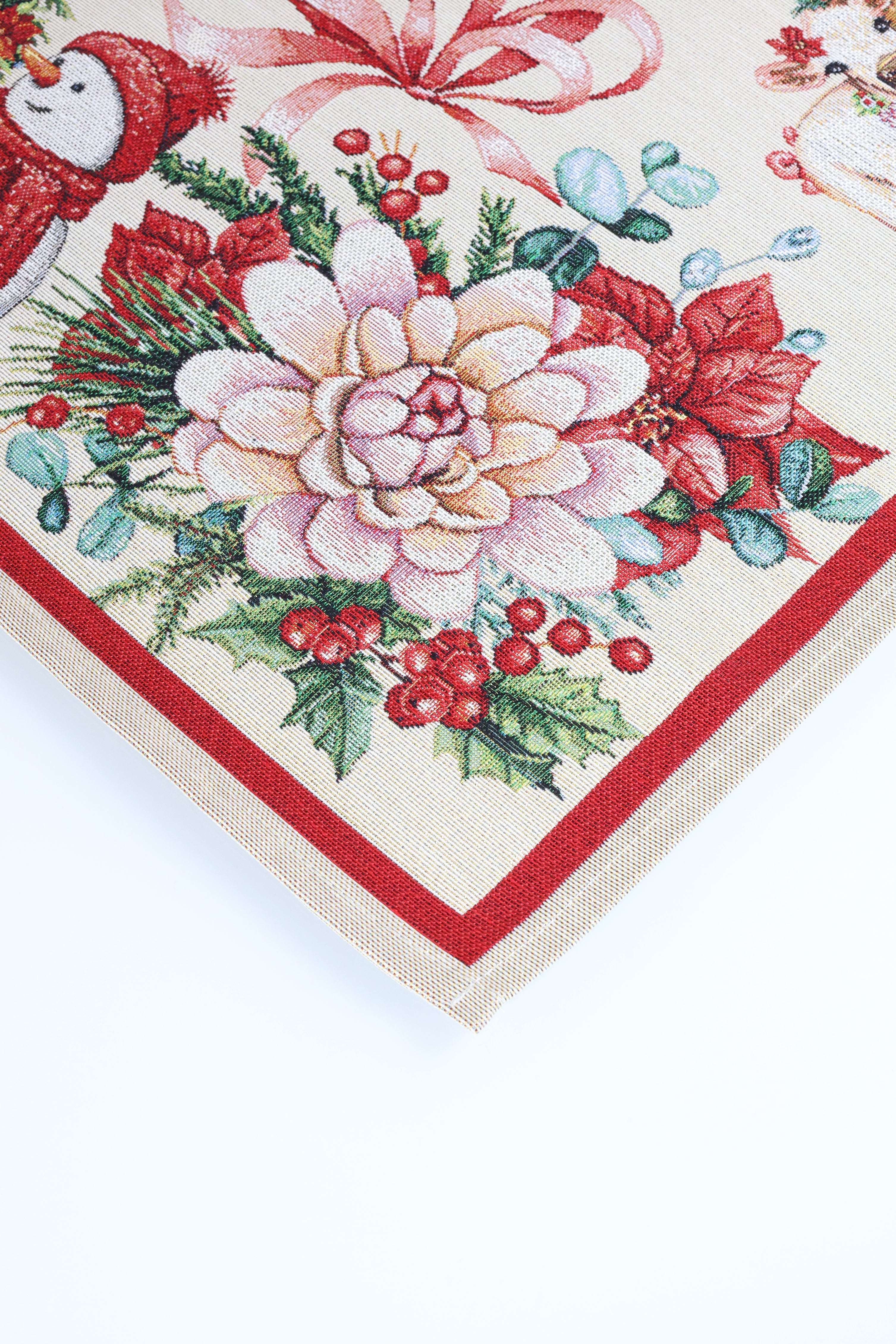 COPRITAVOLO GOBELIN NATALIZIO RETTANGOLARE ELFO 1