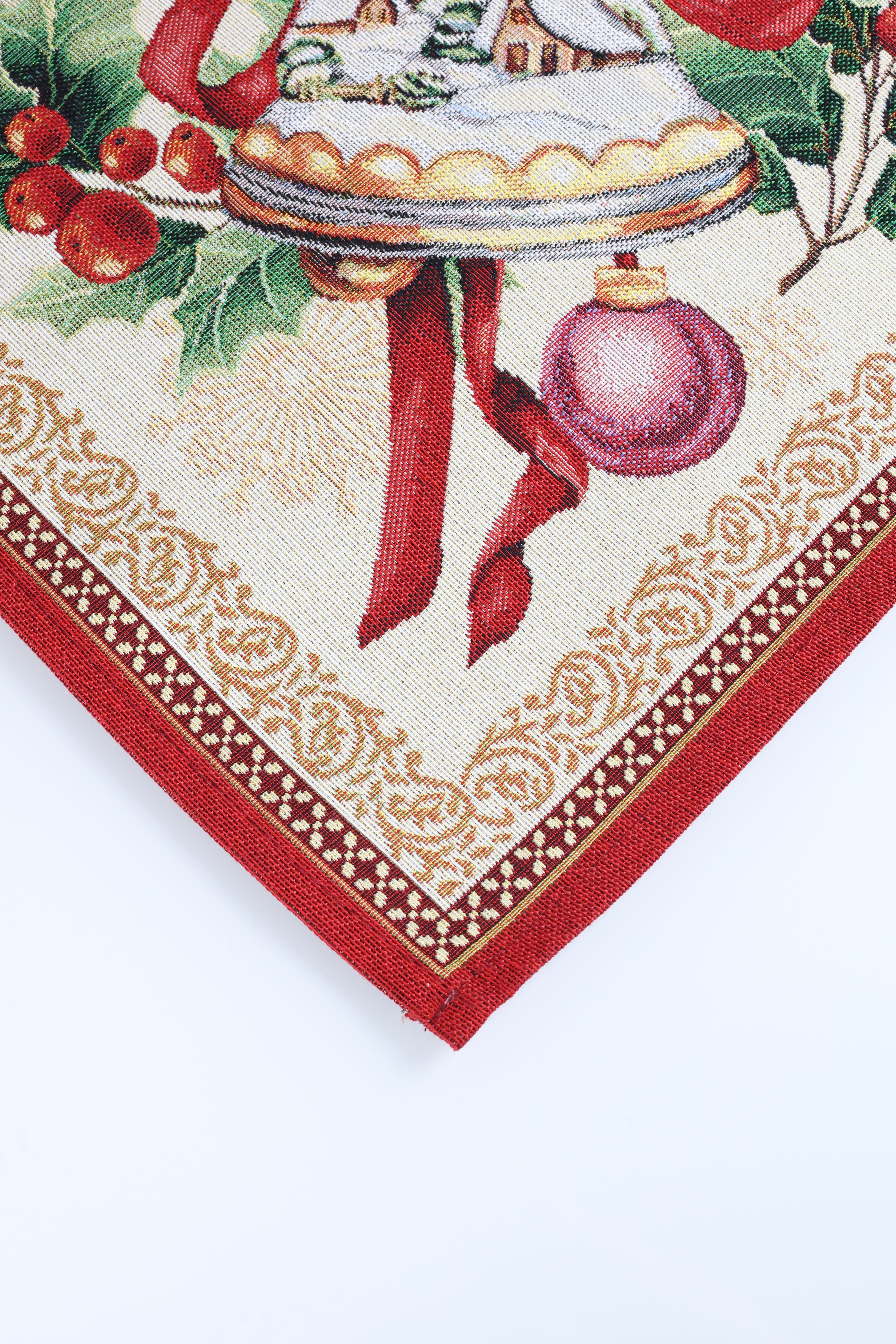 COPRITAVOLO GOBELIN NATALIZIO RETTANGOLARE DECORAZIONE 1