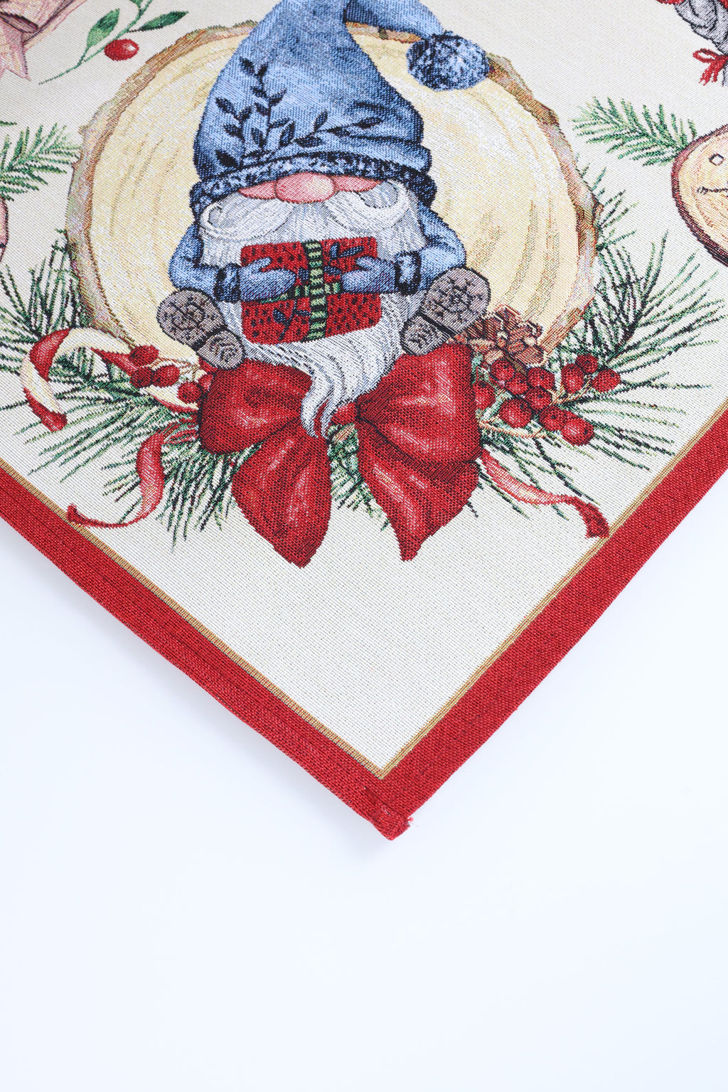 COPRITAVOLO GOBELIN NATALIZIO RETTANGOLARE GNOMO 10