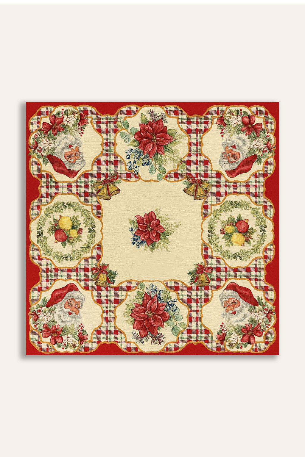 COPRITAVOLO GOBELIN NATALIZIO QUADRATOSTELLA