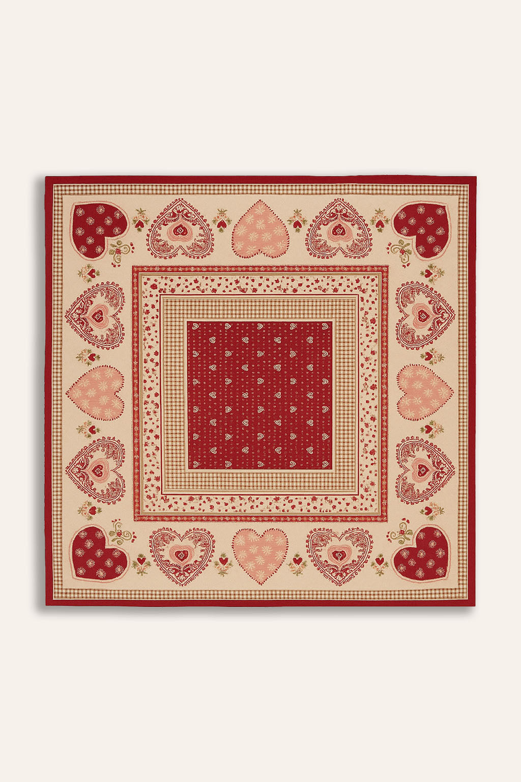 COPRITAVOLO GOBELIN NATALIZIO QUADRATOCUORE