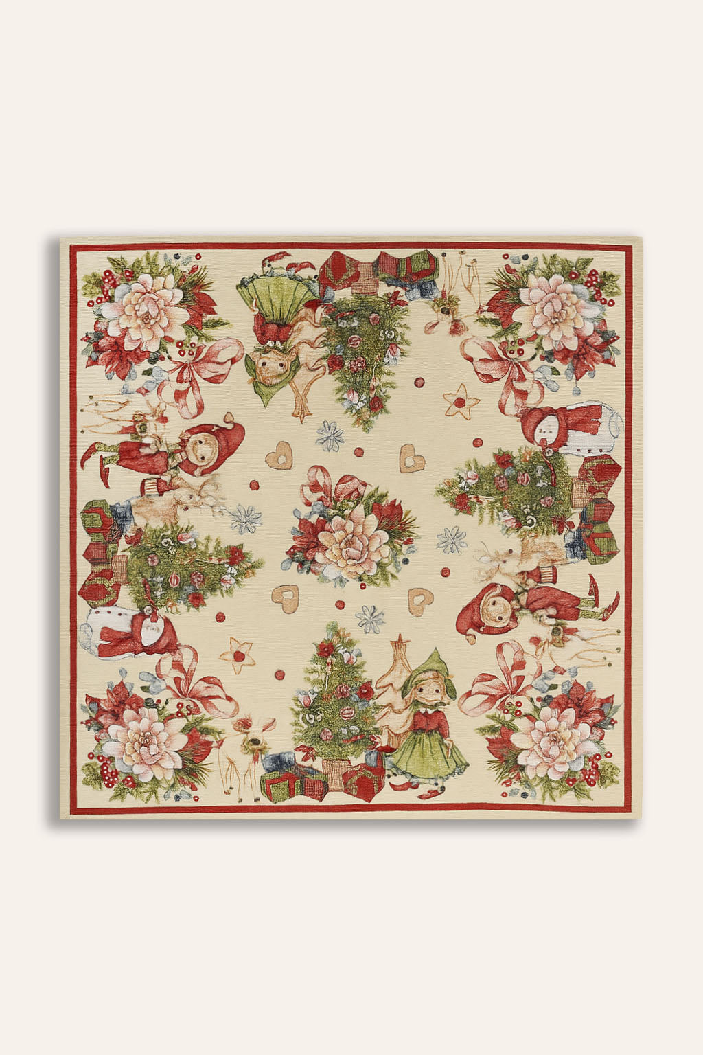 COPRITAVOLO GOBELIN NATALIZIO QUADRATOELFO 1