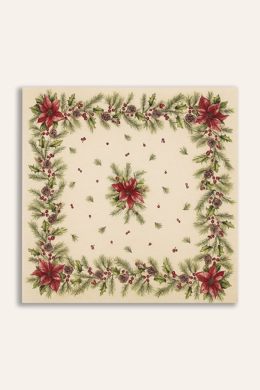 COPRITAVOLO GOBELIN NATALIZIO QUADRATOSTELLA 1