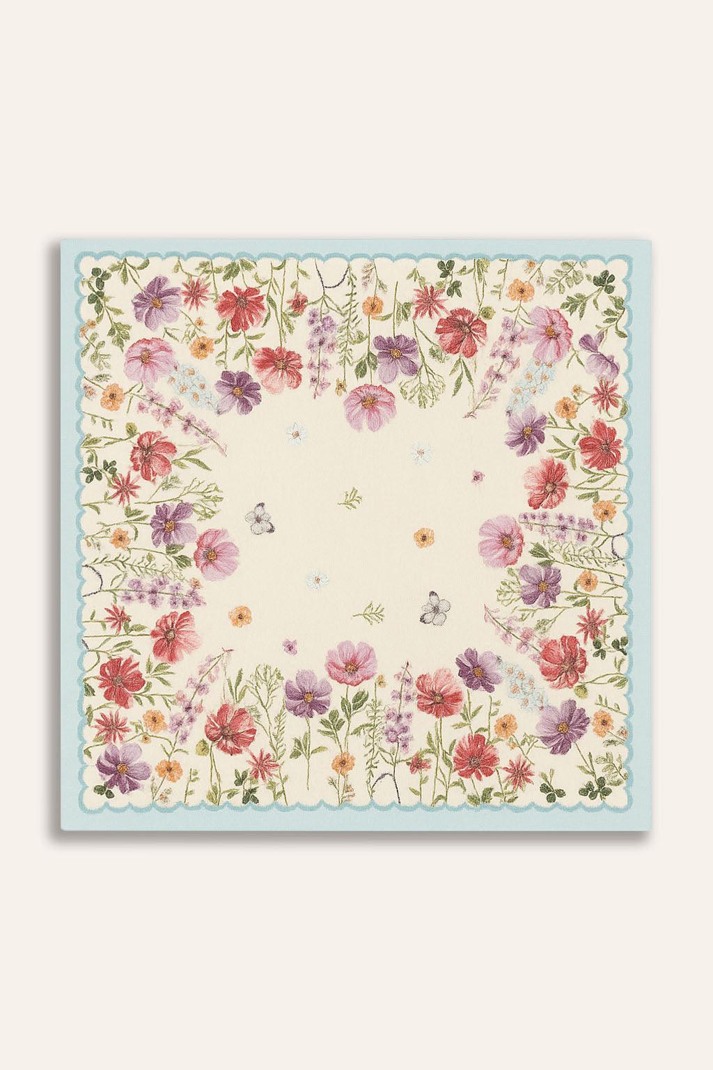 COPRITAVOLO QUADRATO GOBELIN FLOREALE