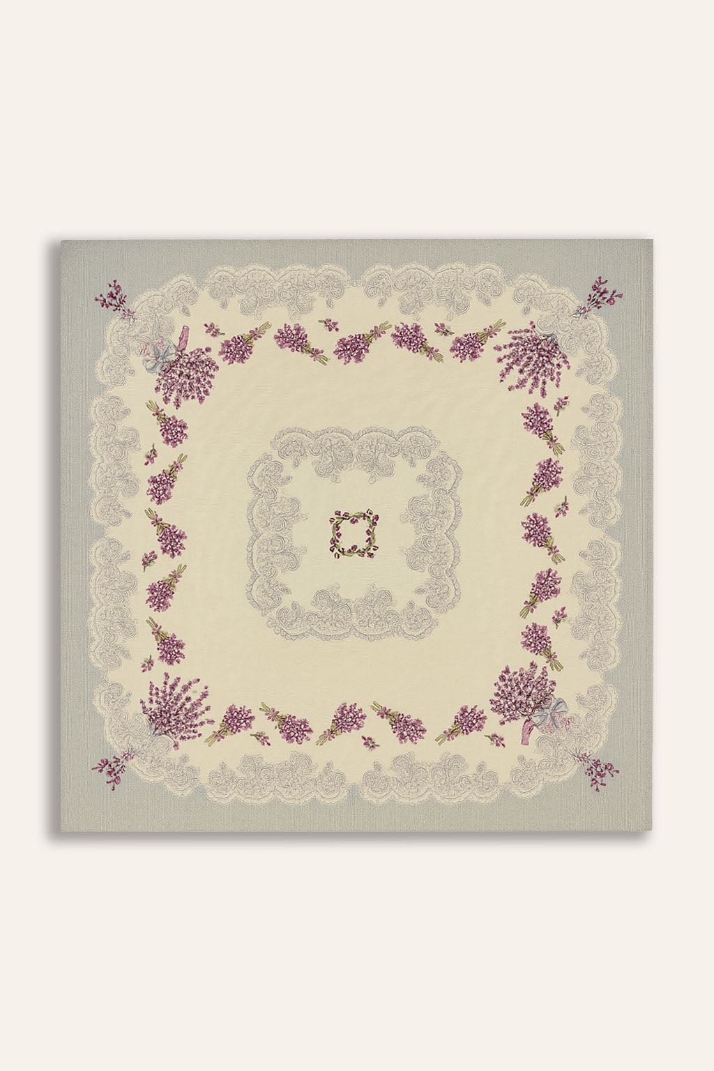 COPRITAVOLO QUADRATO GOBELIN LAVANDA