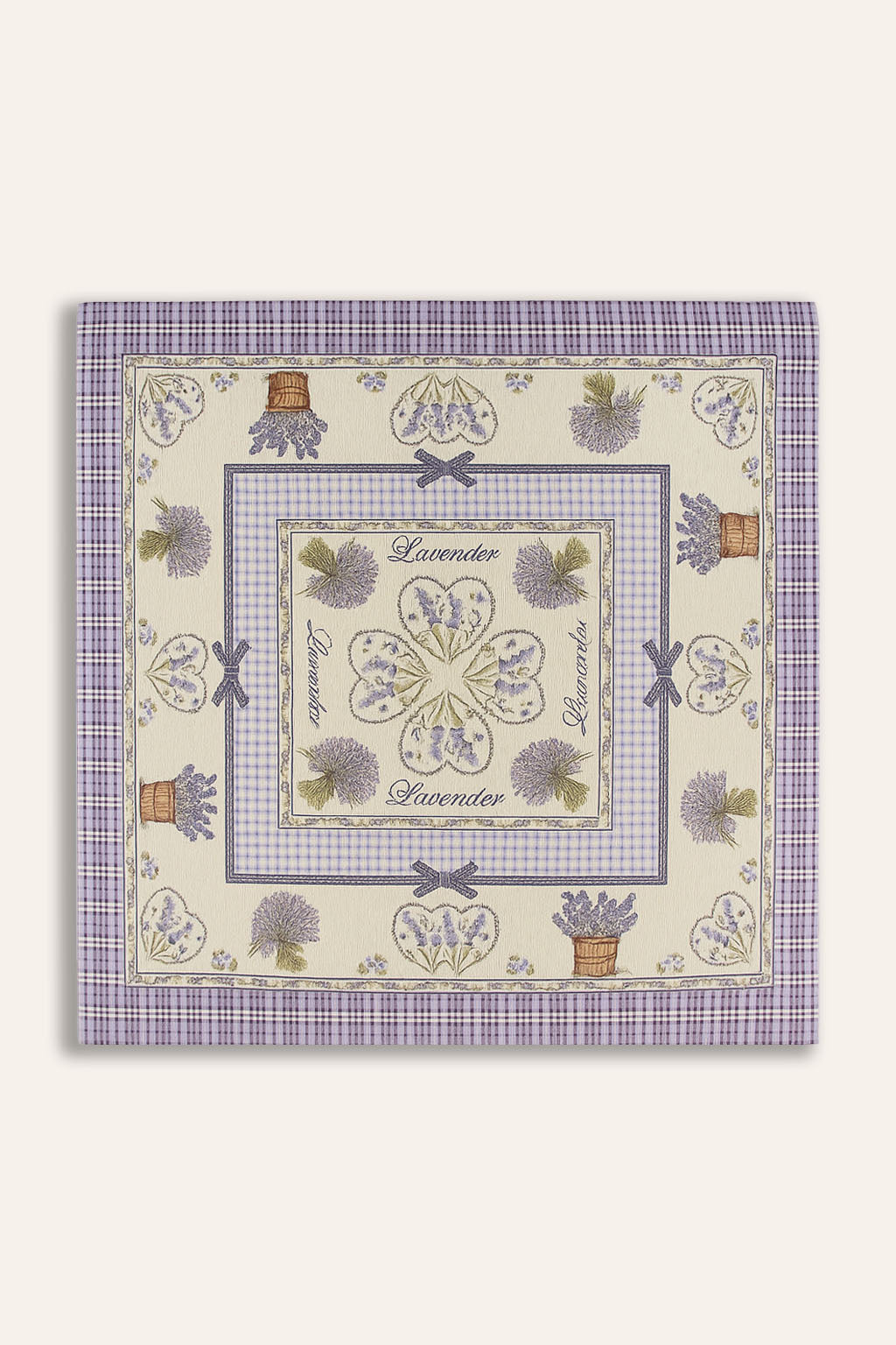 COPRITAVOLO QUADRATO GOBELIN LAVANDA 1