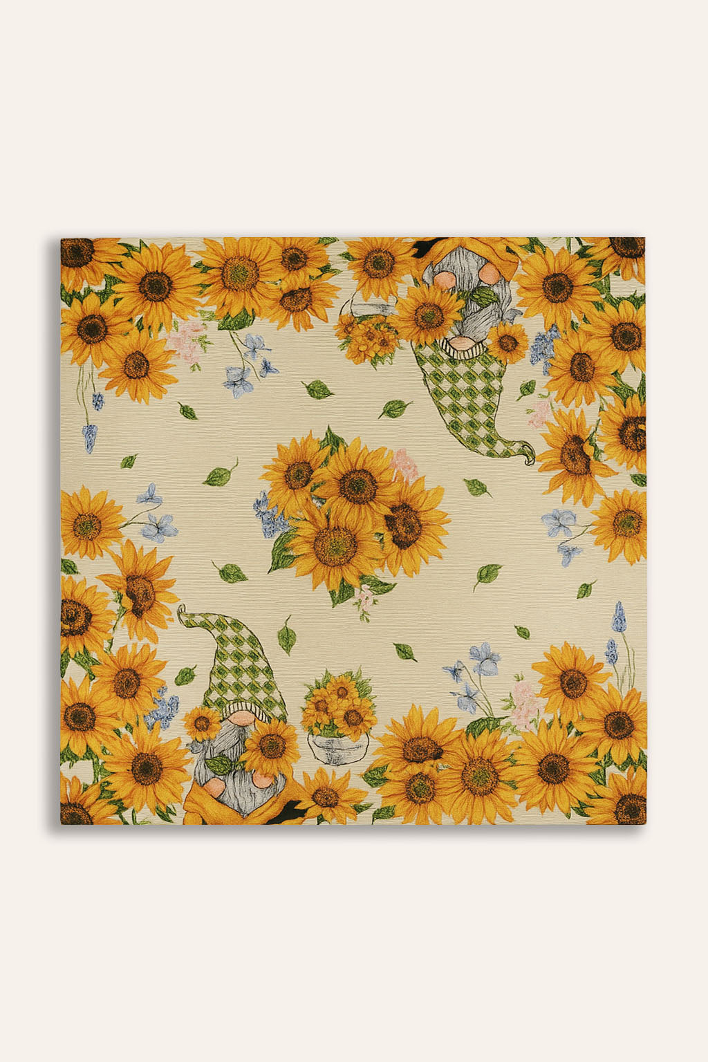 COPRITAVOLO QUADRATO GOBELIN GIRASOLE 1