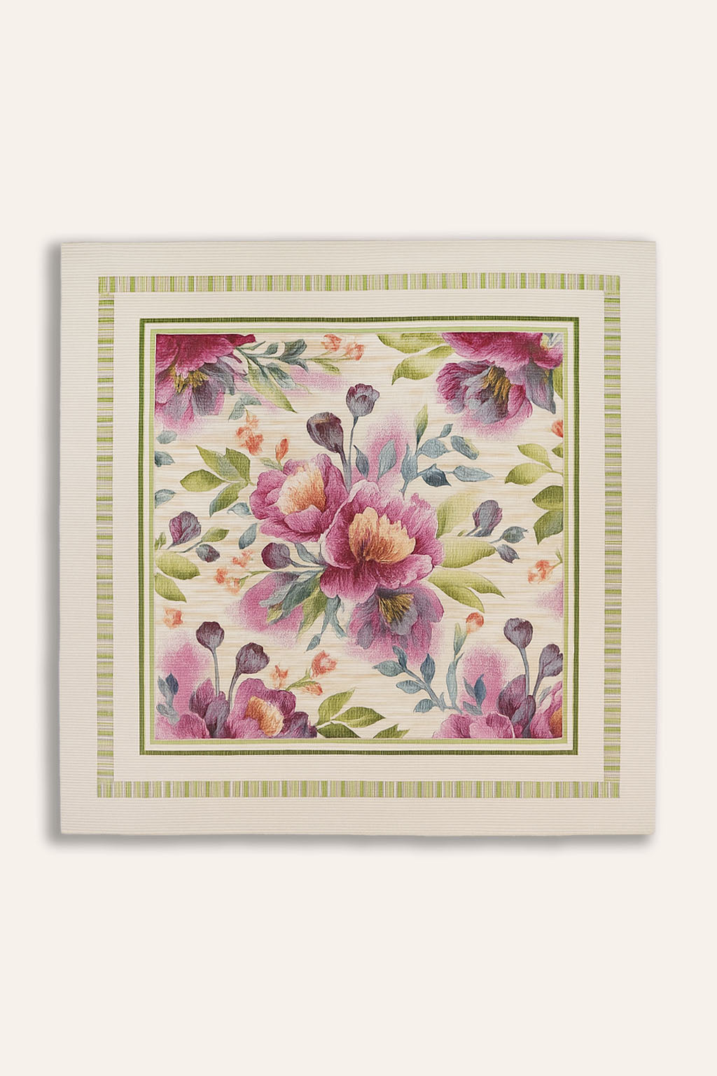 COPRITAVOLO QUADRATO GOBELIN FLOREALE 9