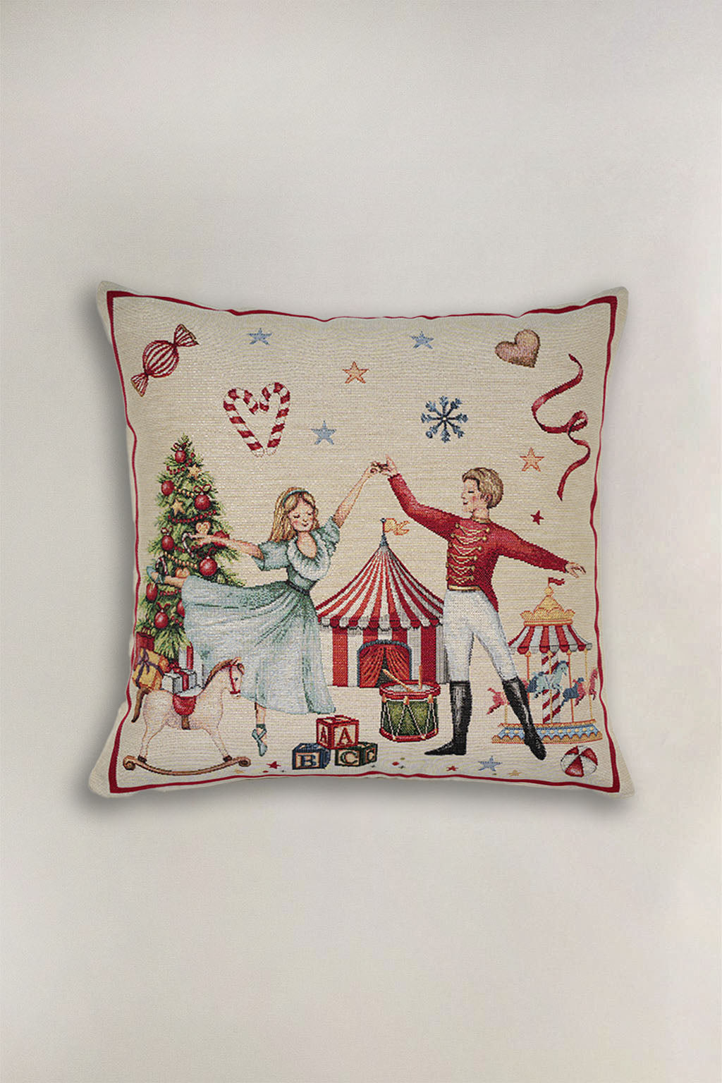 FODERA CUSCINO GOBELIN NATALIZIO COPPIA