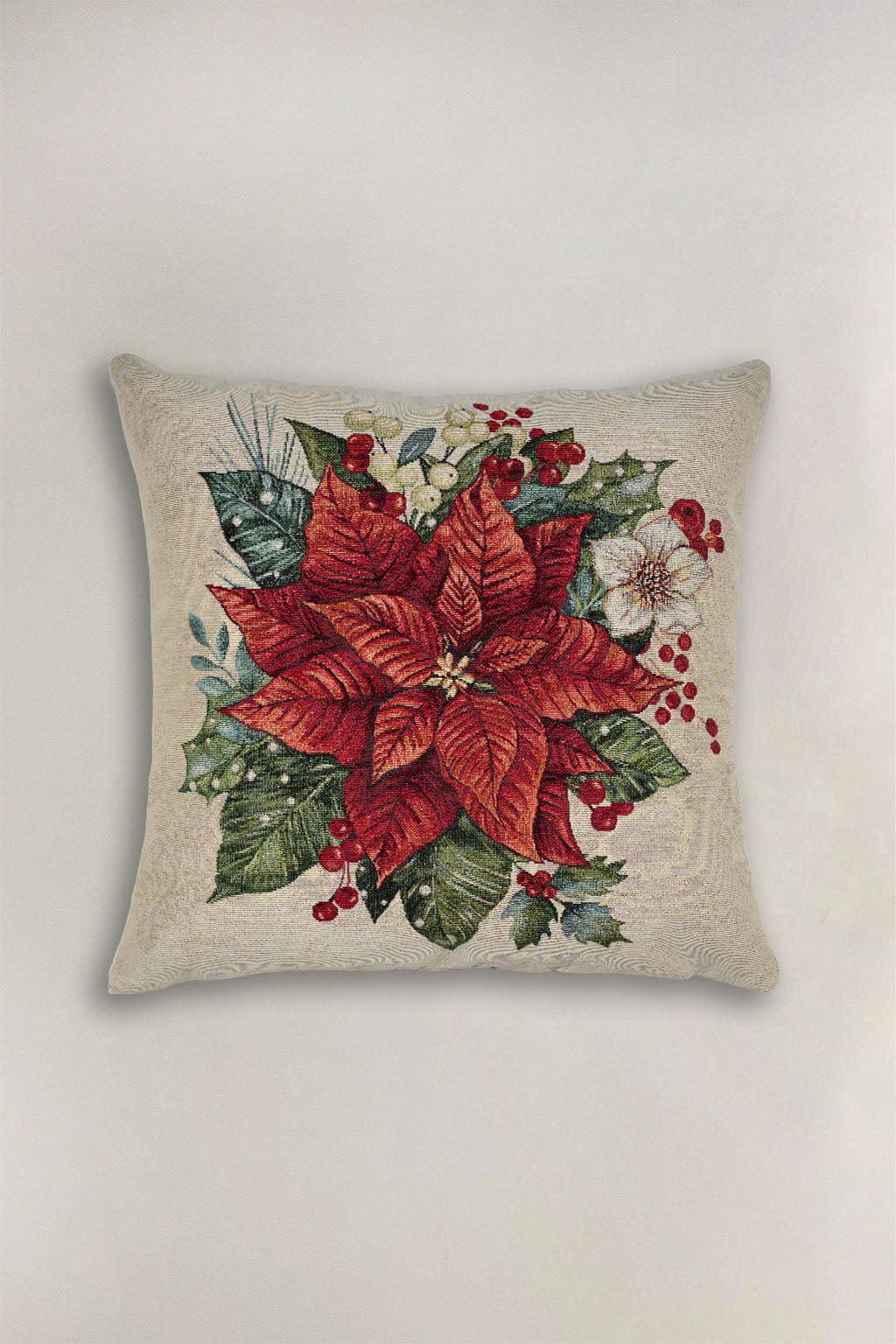 FODERA CUSCINO GOBELIN NATALIZIO FIORE 5
