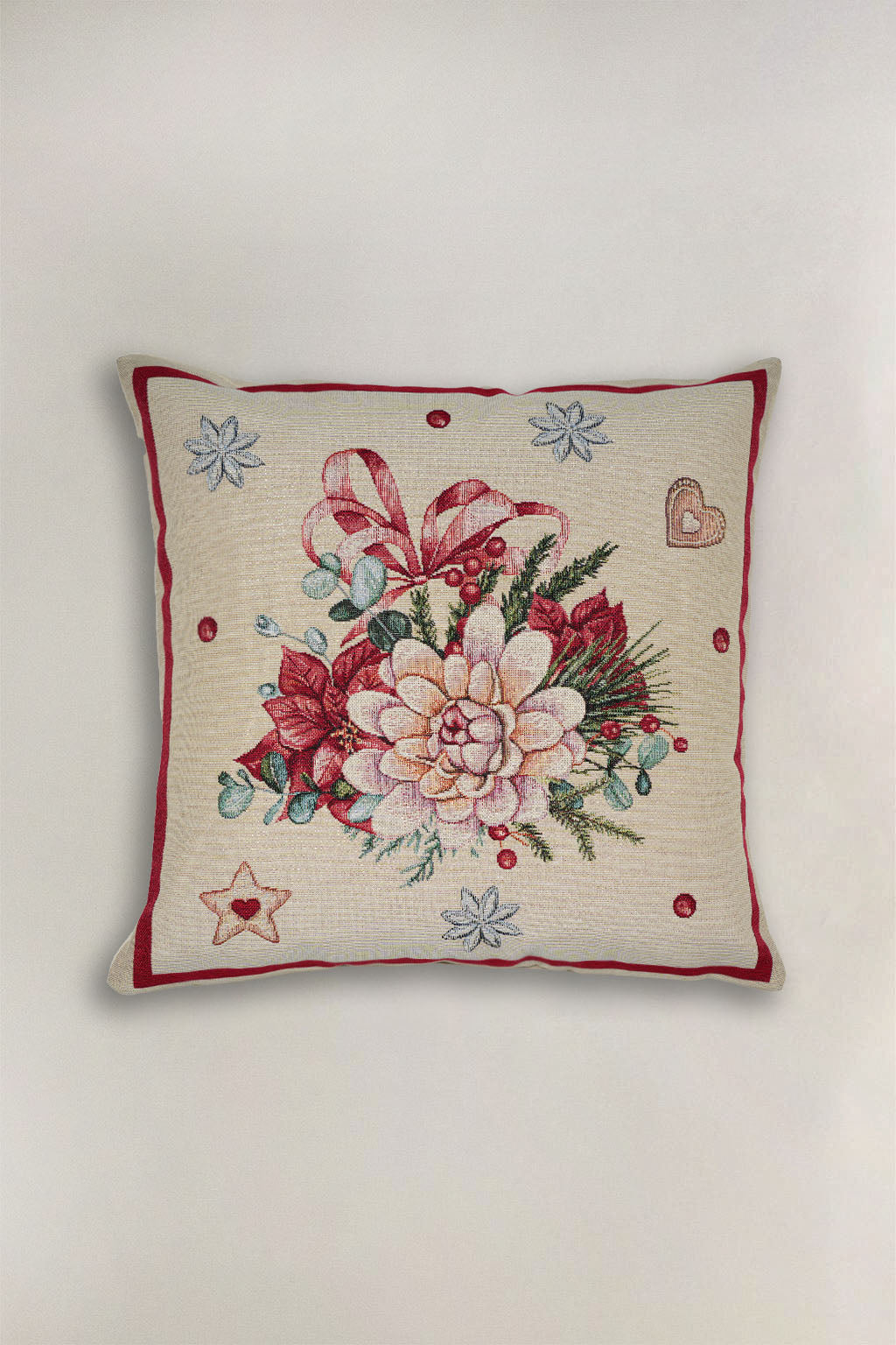 FODERA CUSCINO GOBELIN NATALIZIO FIORE 7